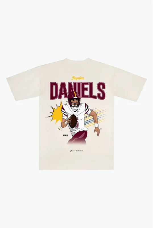 Jayden Daniels Heavyweight T-Shirt - Ivory sold by Peace-Collective