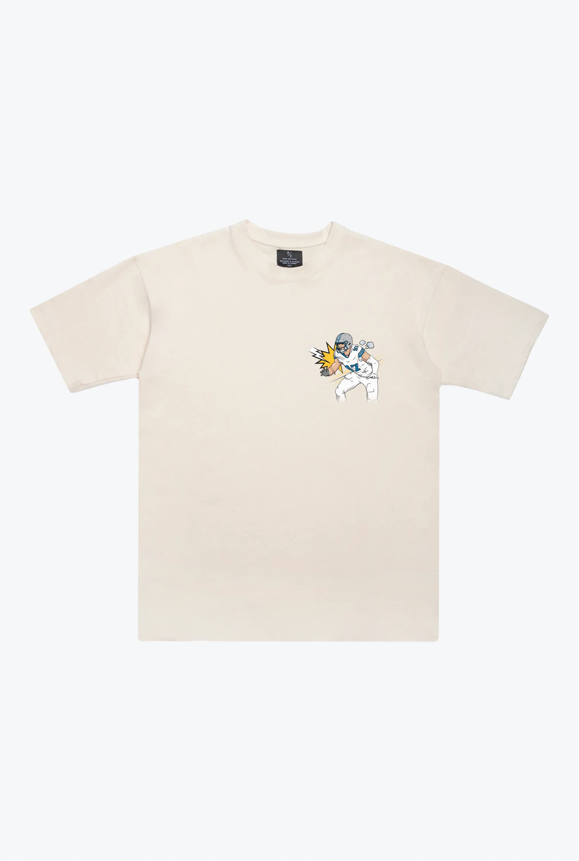 Aidan Hutchinson Heavyweight T-Shirt - Ivory sold by Peace-Collective product image thumbnail 2