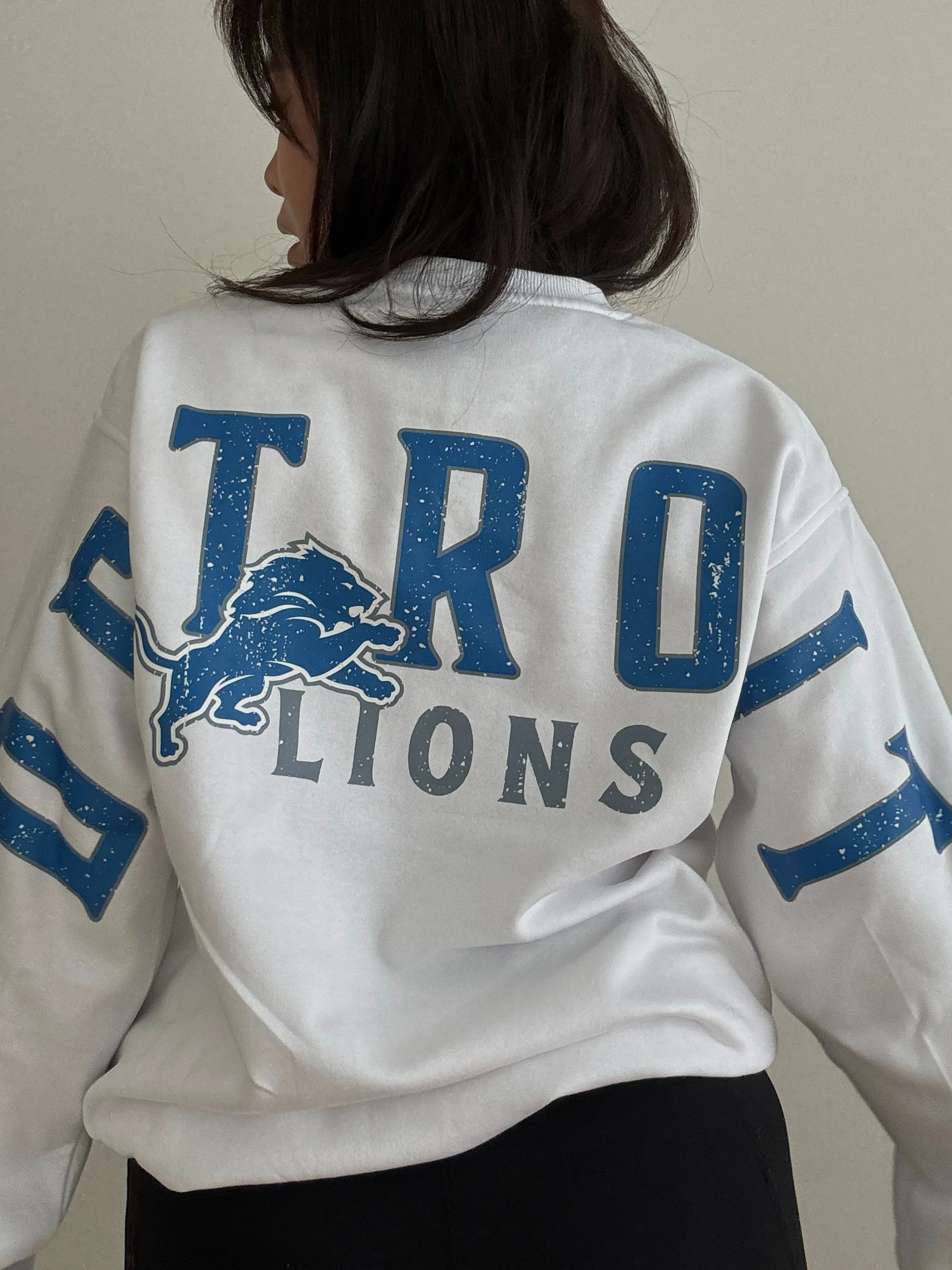 Detroit Lions Spirit Crewneck - White sold by Peace-Collective product image thumbnail 4