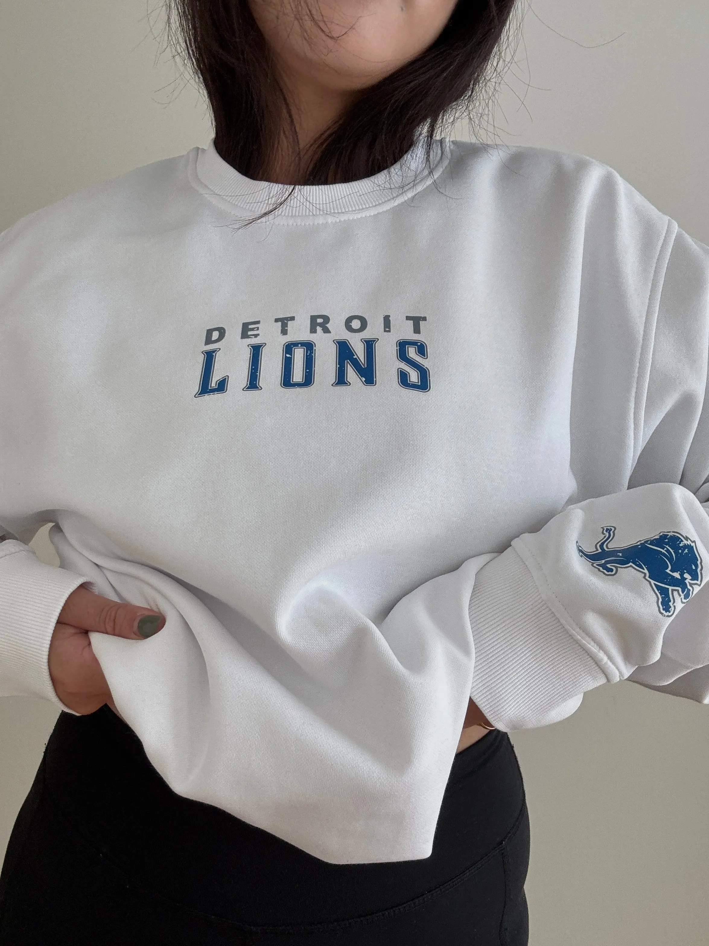 Detroit Lions Spirit Crewneck - White sold by Peace-Collective product image thumbnail 3
