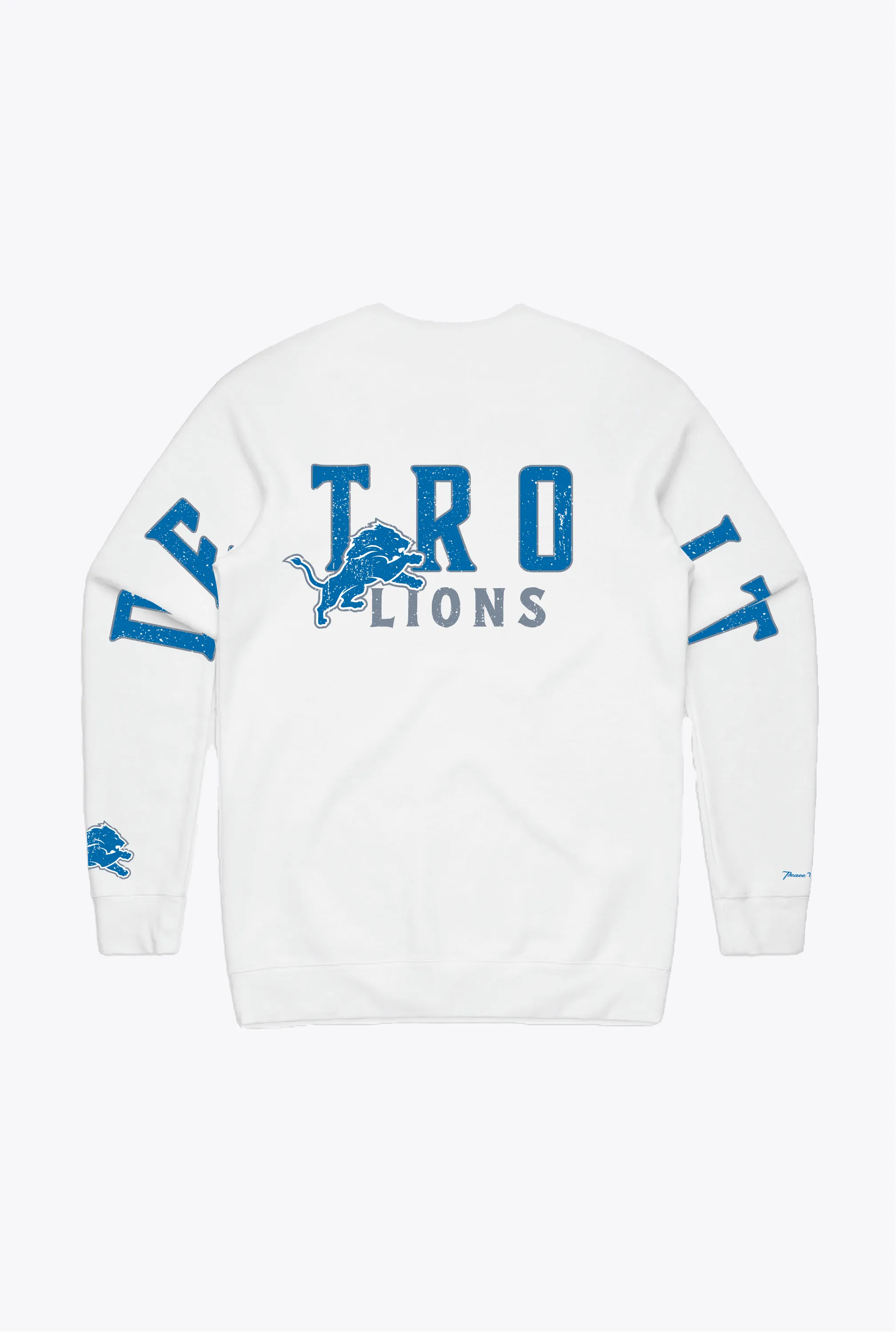 Detroit Lions Spirit Crewneck - White sold by Peace-Collective