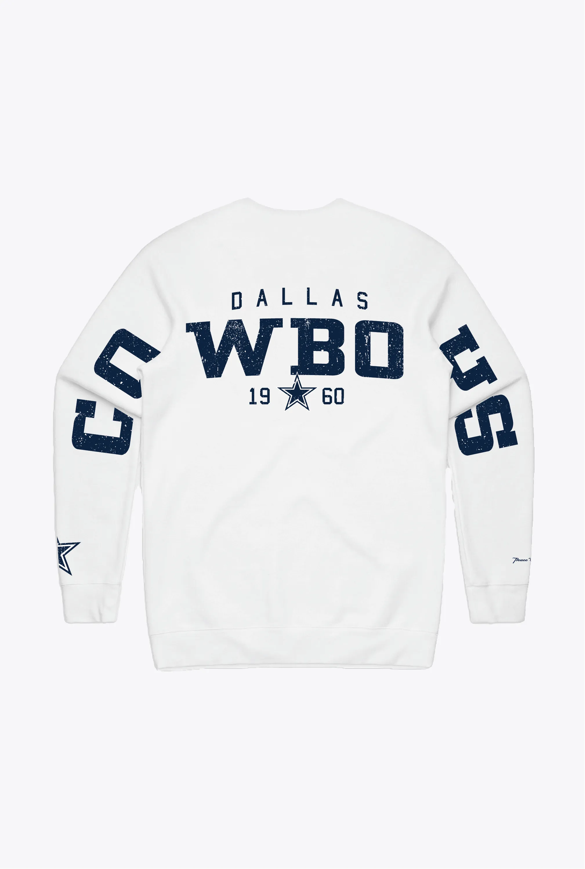 Dallas Cowboys Spirit Crewneck - White sold by Peace-Collective