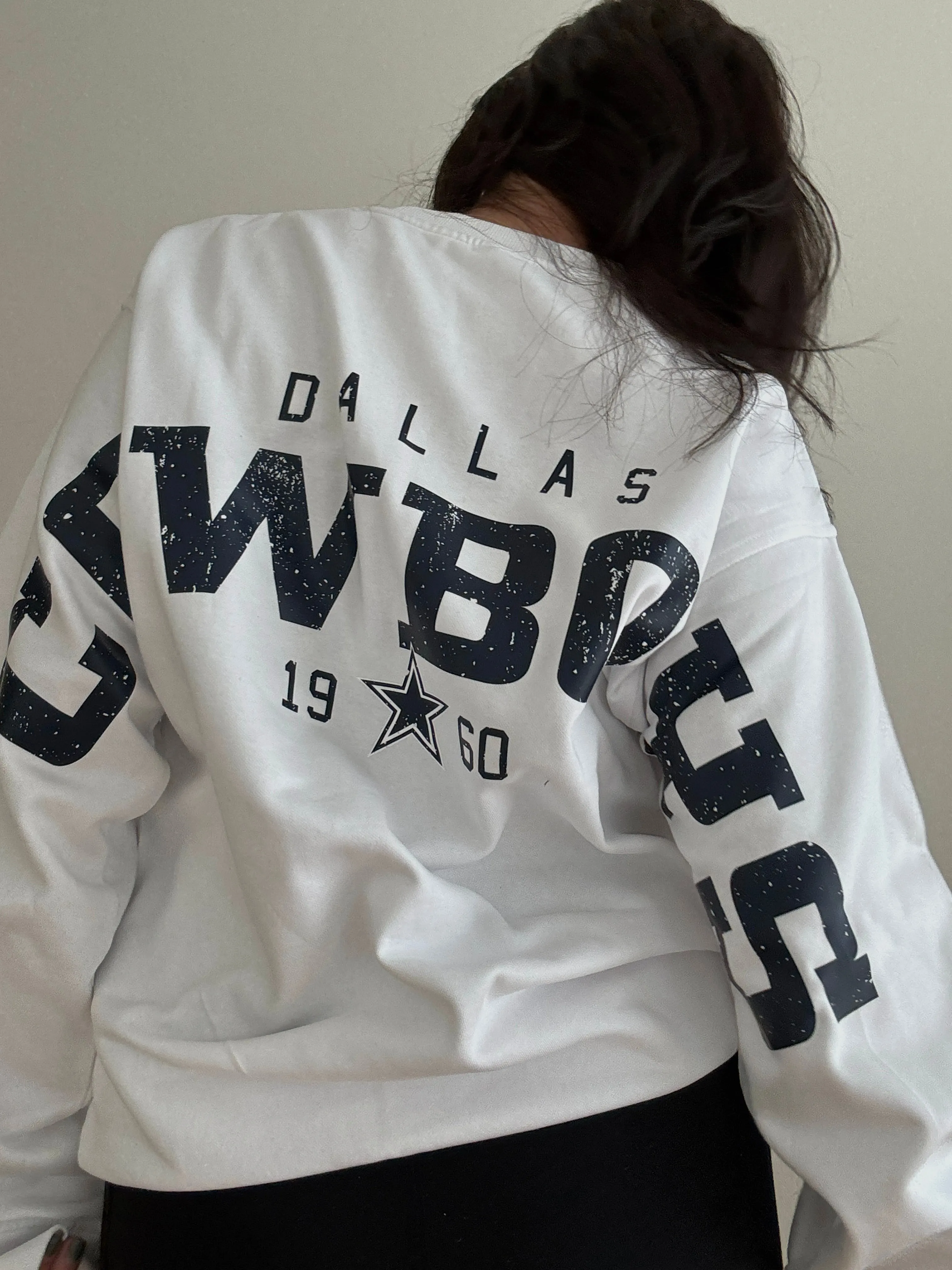 Dallas Cowboys Spirit Crewneck - White sold by Peace-Collective product image thumbnail 4