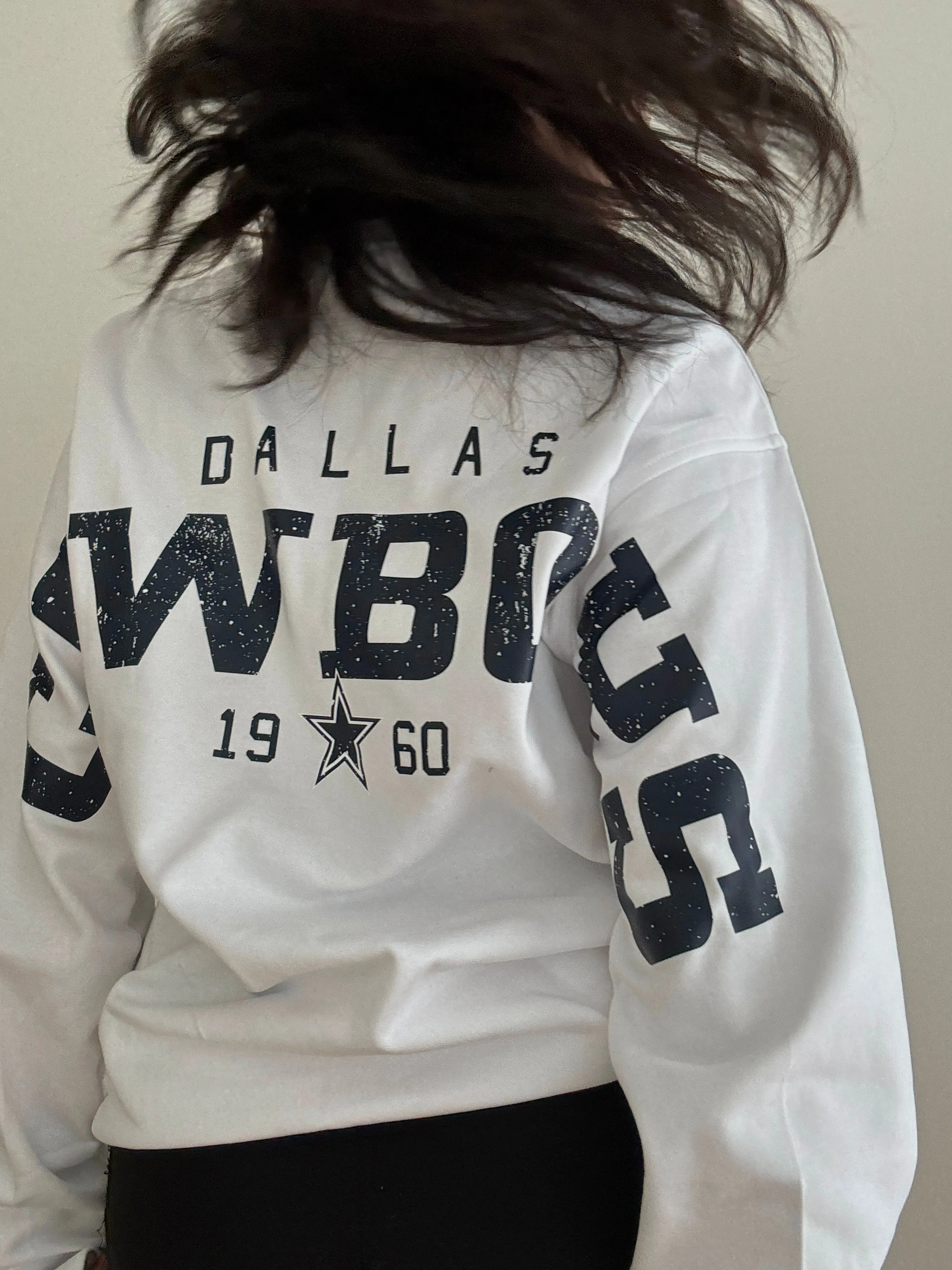 Dallas Cowboys Spirit Crewneck - White sold by Peace-Collective product image thumbnail 5