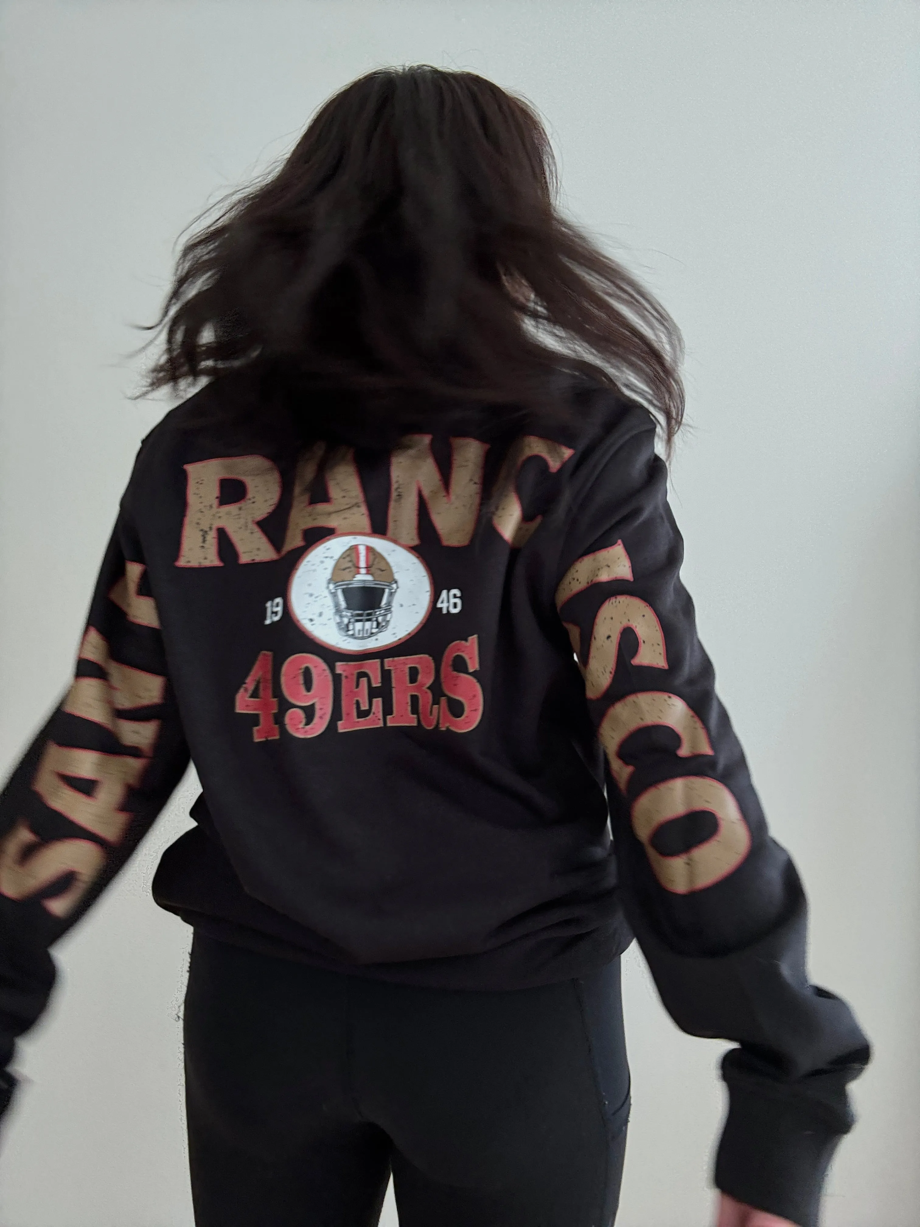San Francisco 49ers Spirit Crewneck - Black sold by Peace-Collective product image thumbnail 3