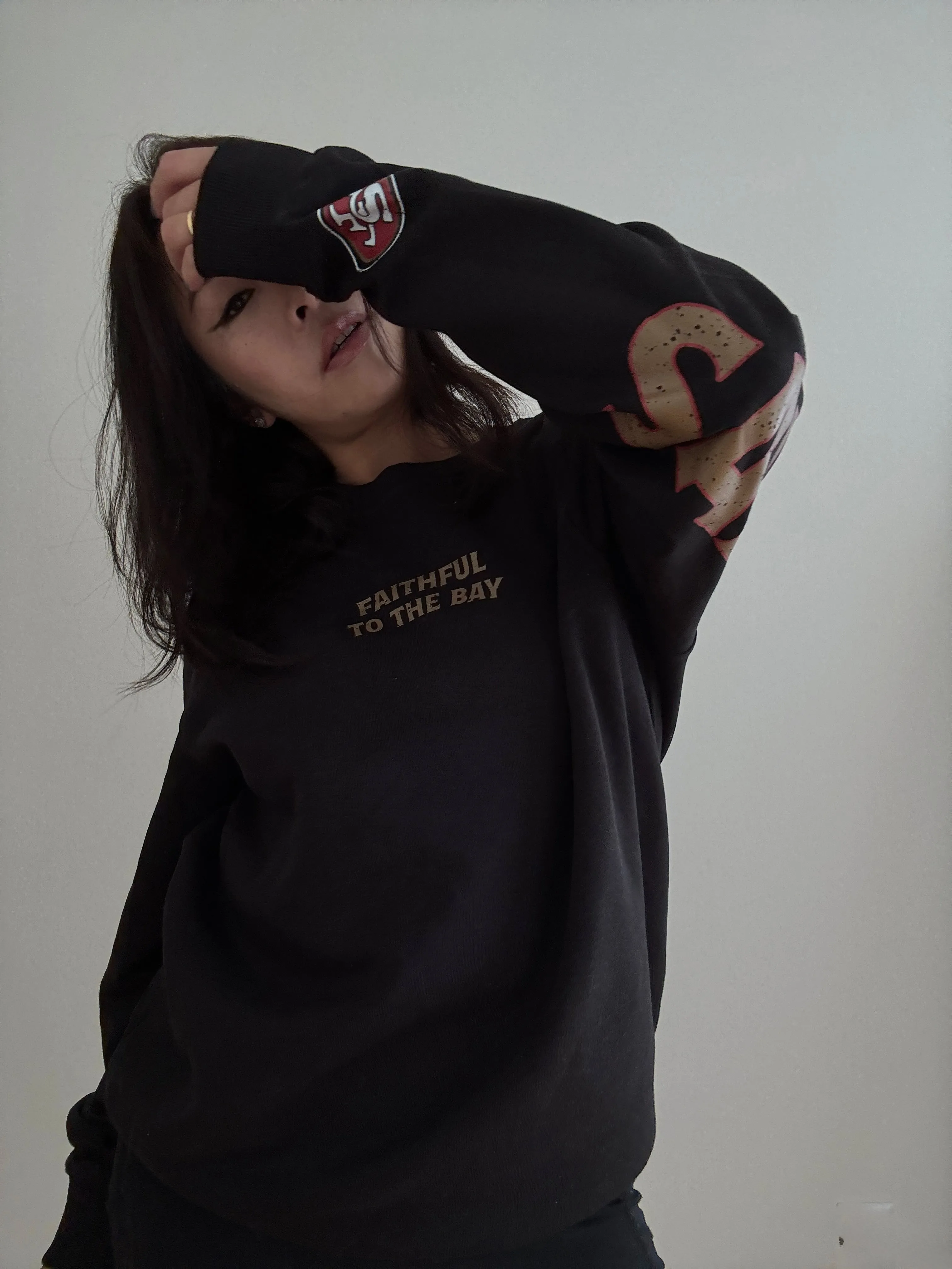 San Francisco 49ers Spirit Crewneck - Black sold by Peace-Collective product image thumbnail 4