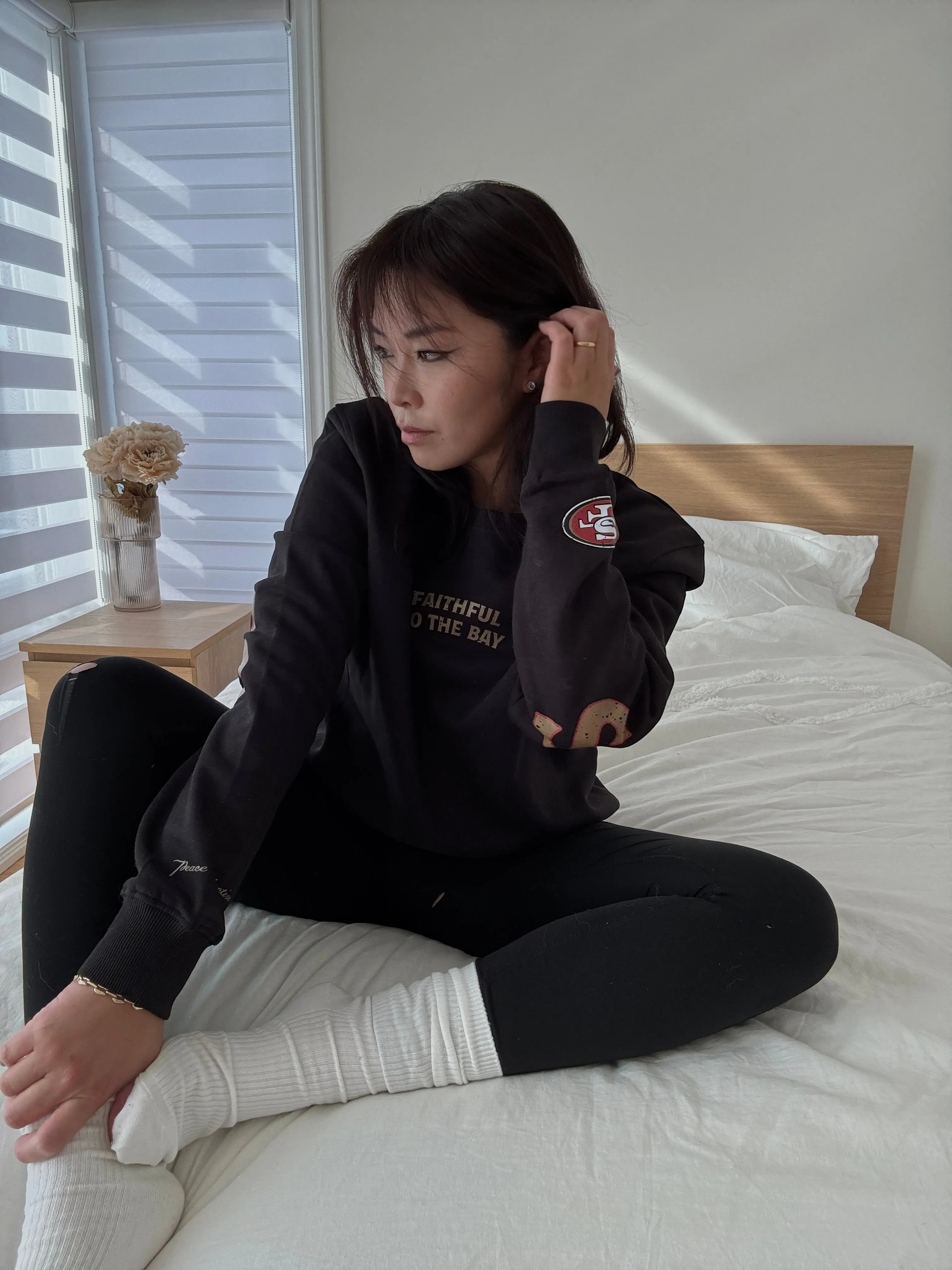 San Francisco 49ers Spirit Crewneck - Black sold by Peace-Collective product image thumbnail 5