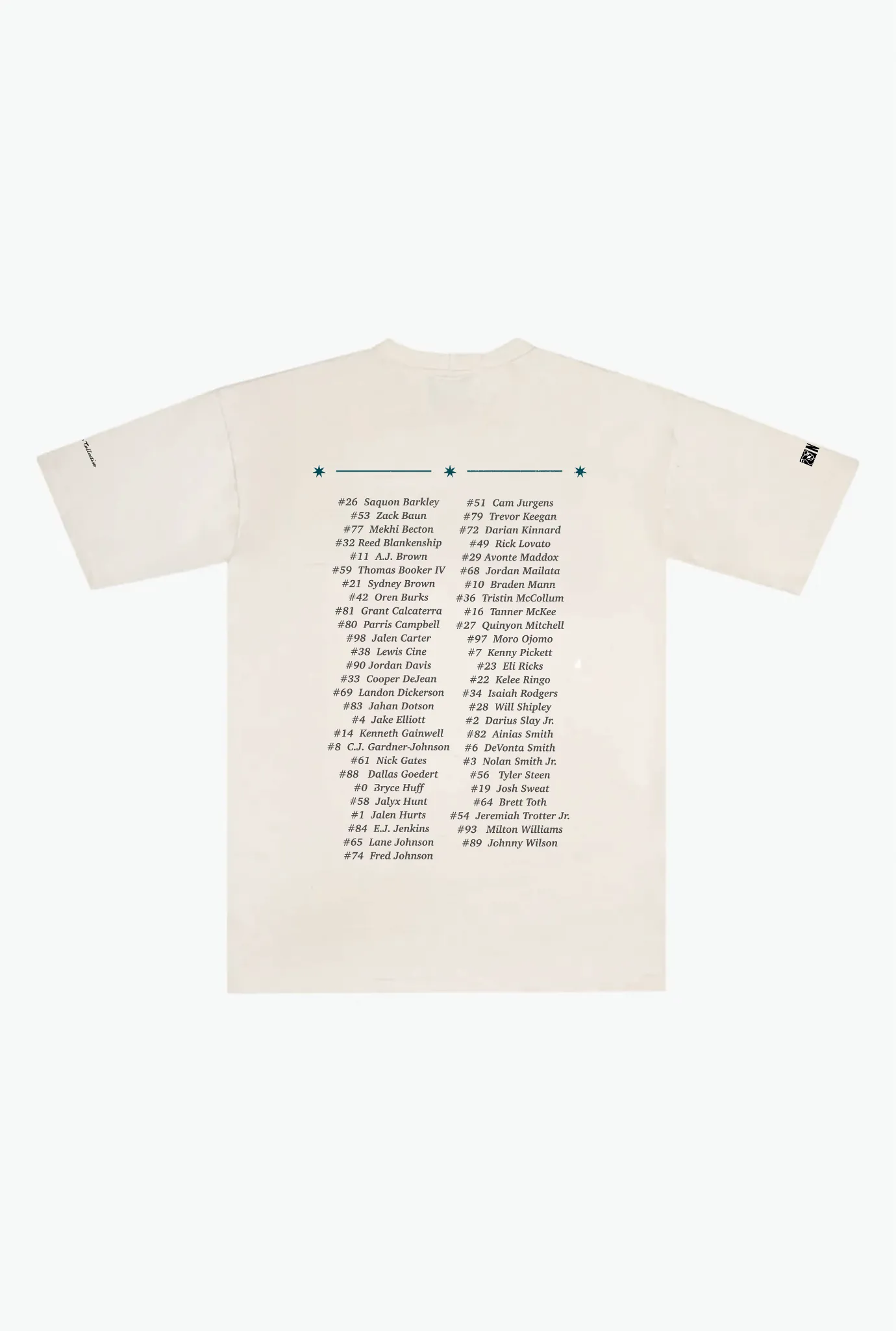 Philadelphia Eagles World Champs 2025 Heavyweight T-Shirt - Ivory sold by Peace-Collective product image thumbnail 2