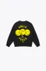 P/C x SmileyWorld "Smile for Peace" Youth Heavyweight Crewneck - Black sold by Peace-Collective