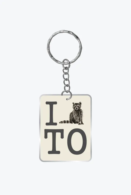 I Heart TO Keychain - Ivory made by Peace-Collective