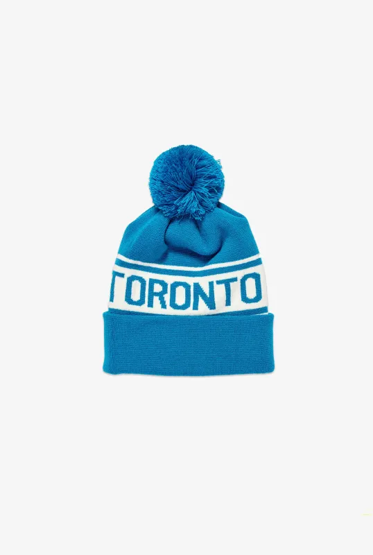 Toronto Pom Youth Beanie - Royal sold by Peace-Collective