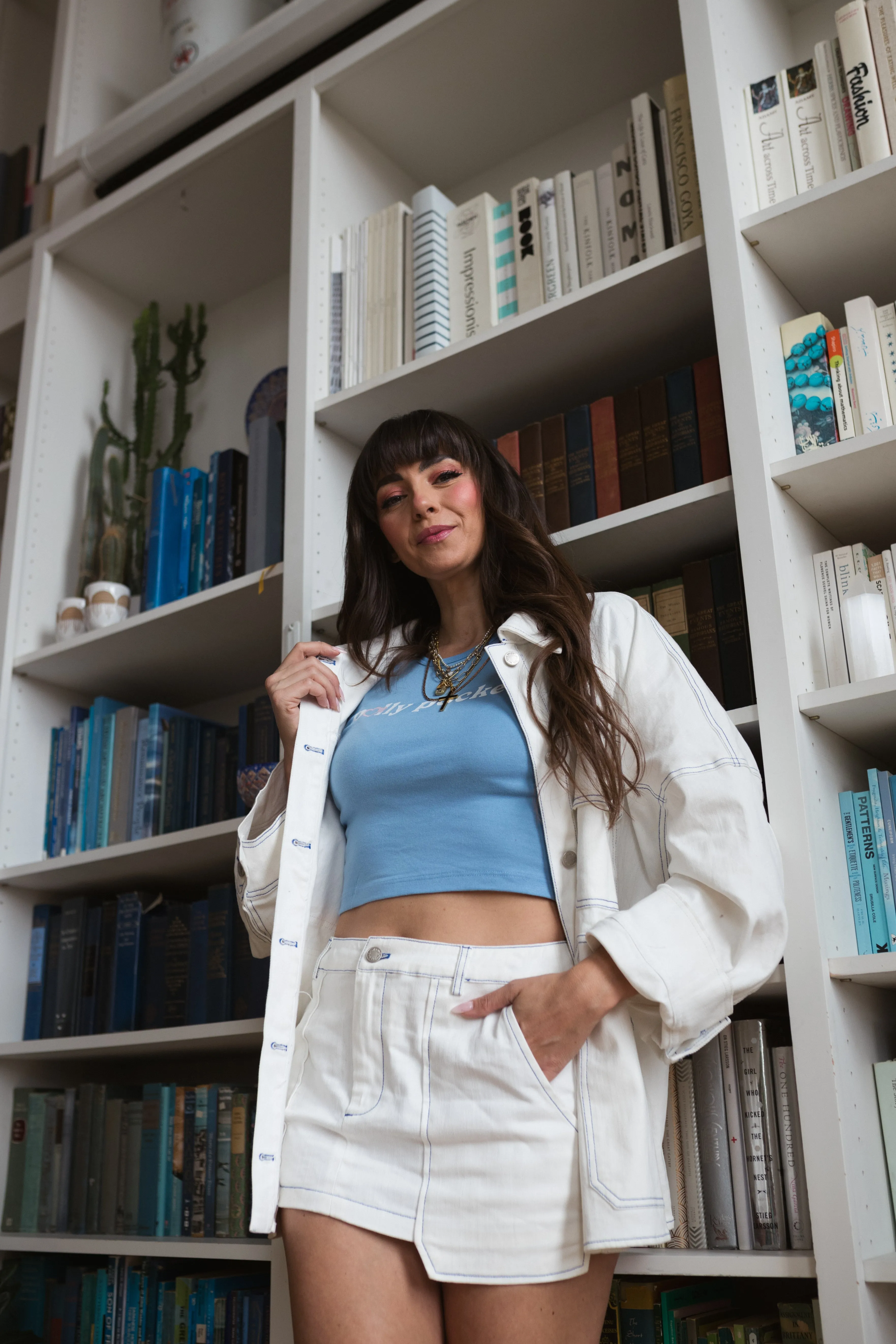 Polly Pocket™ x P/C Y2K Baby Tee - Baby Blue sold by Peace-Collective product image thumbnail 4