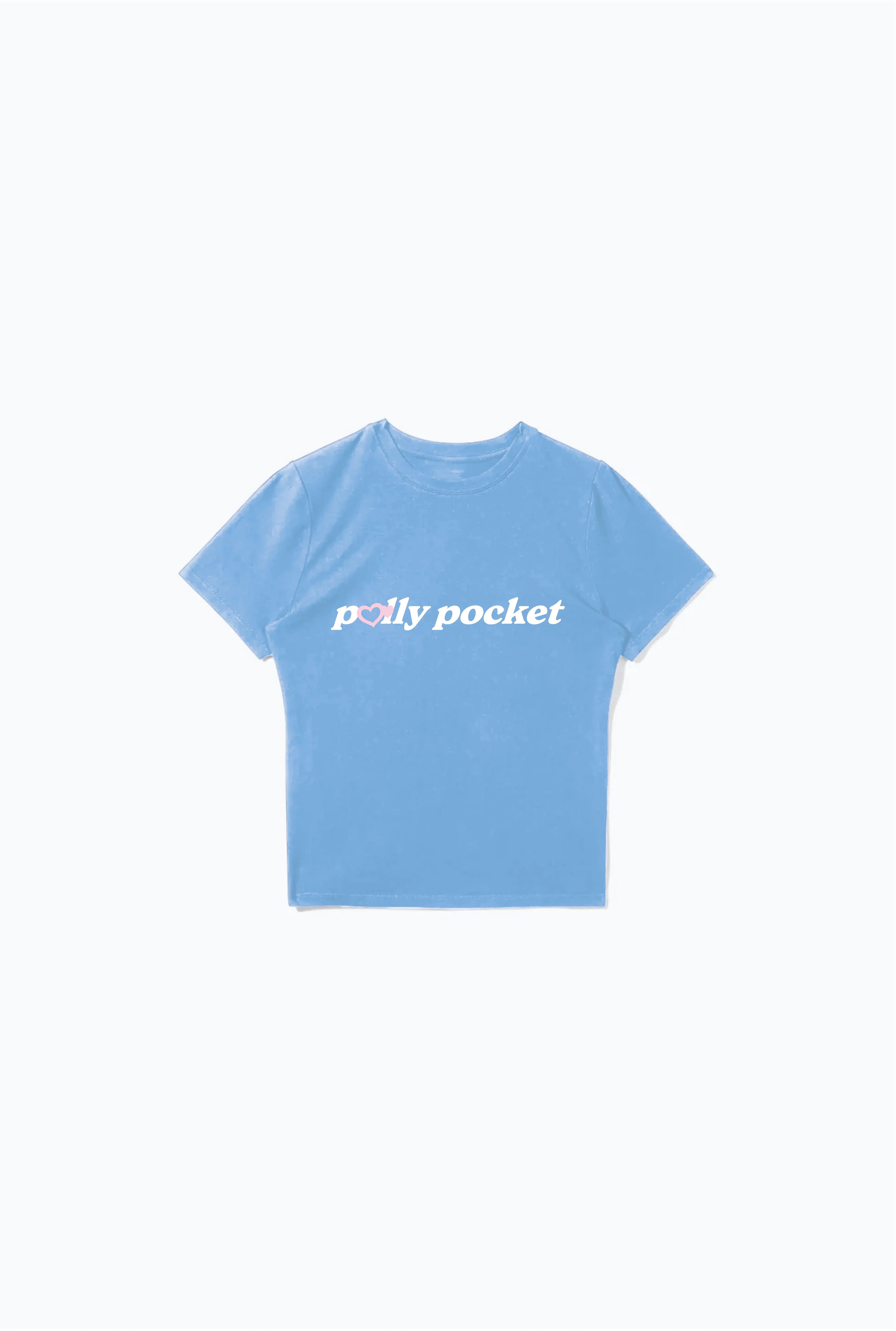 Polly Pocket™ x P/C Y2K Baby Tee - Baby Blue sold by Peace-Collective