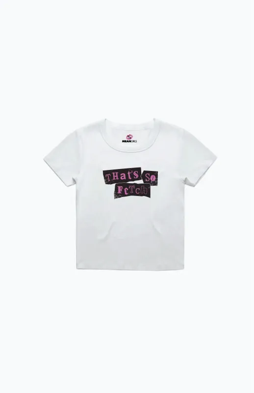 P/C x Mean Girls Fetch Baby Tee - White sold by Peace-Collective