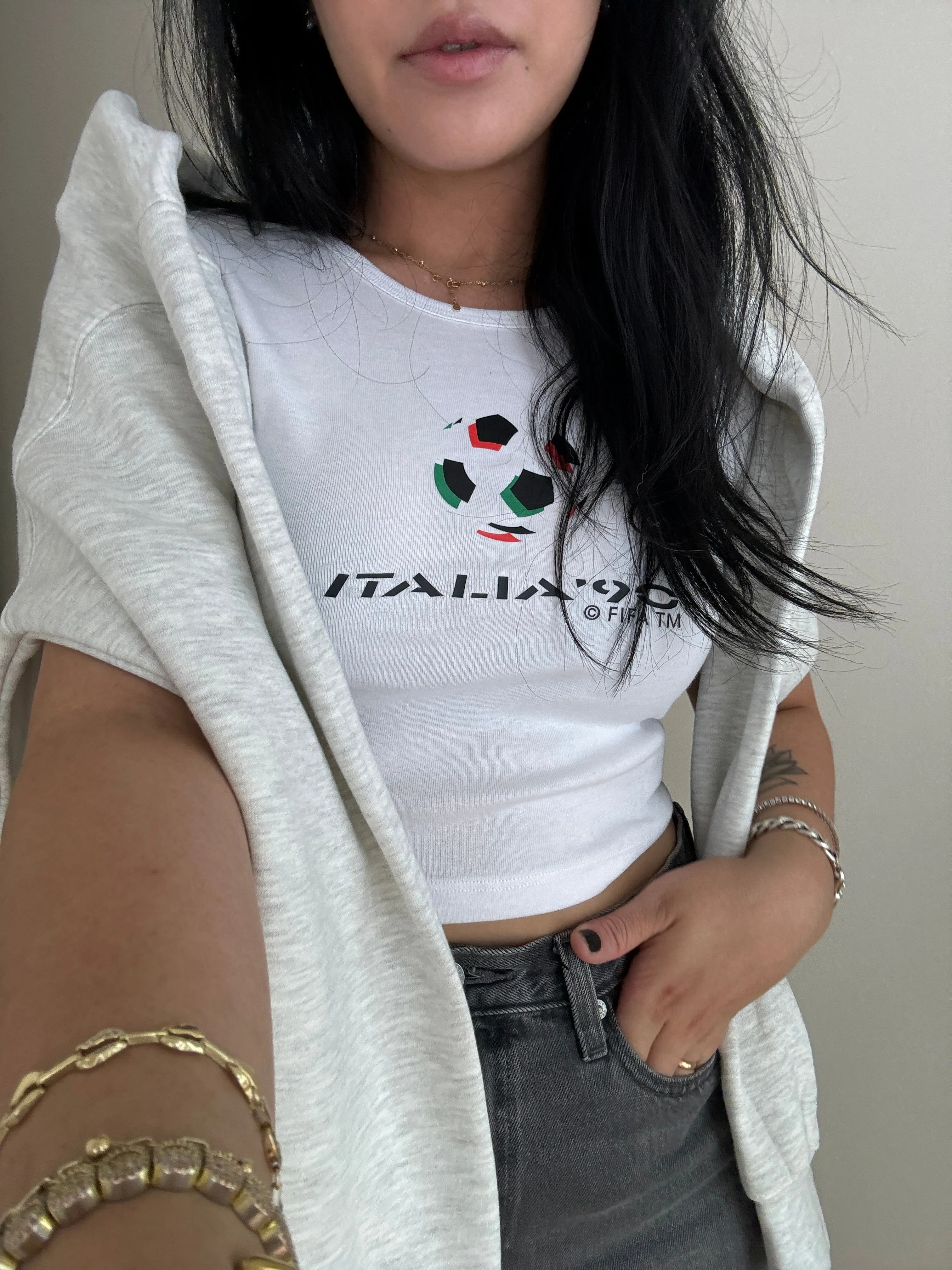 FIFA Italy '90 World Cup Baby Tee - White sold by Peace-Collective product image thumbnail 3