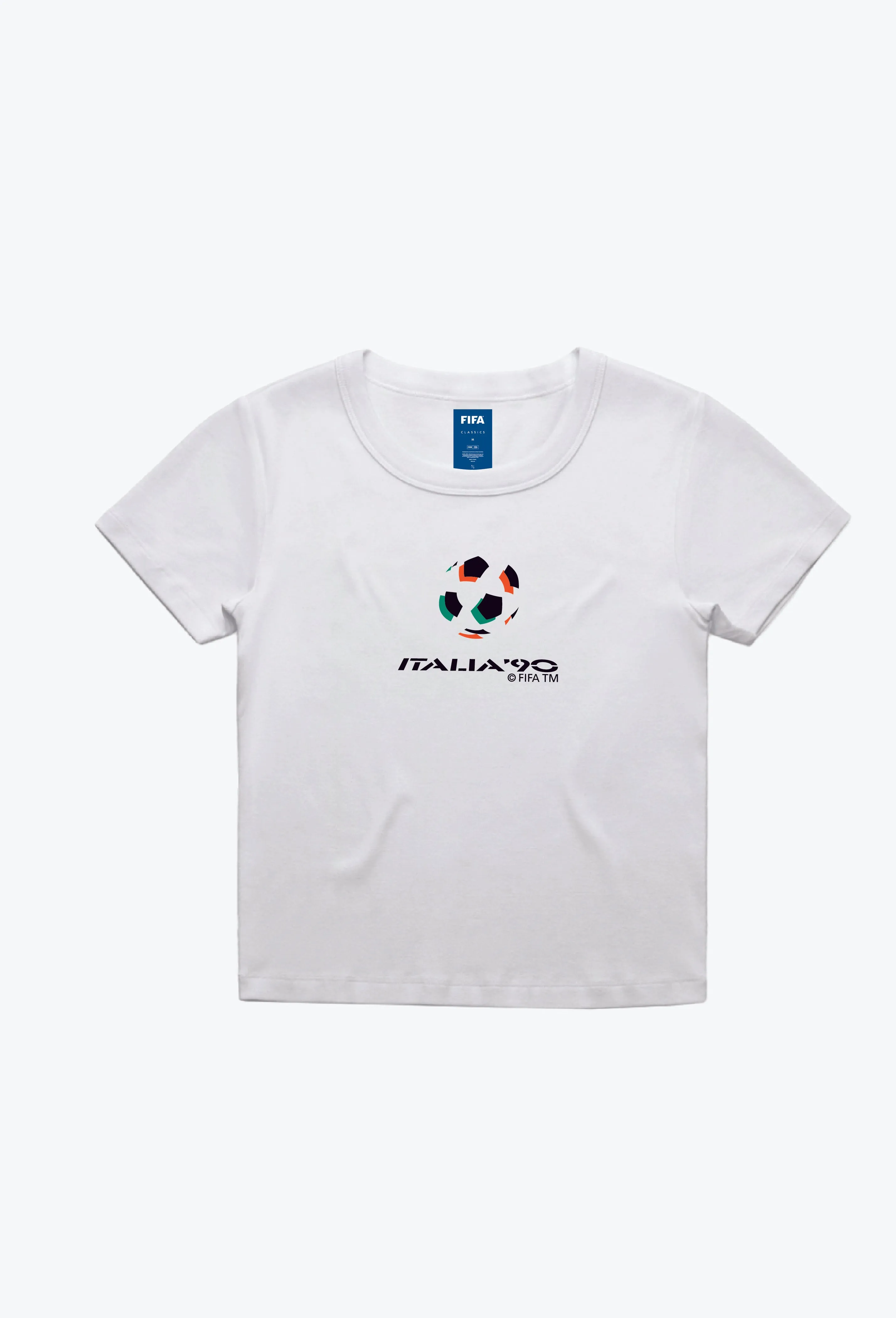 FIFA Italy '90 World Cup Baby Tee - White sold by Peace-Collective