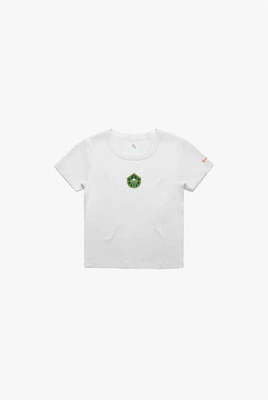Seattle Storm Baby Tee - White sold by Peace-Collective