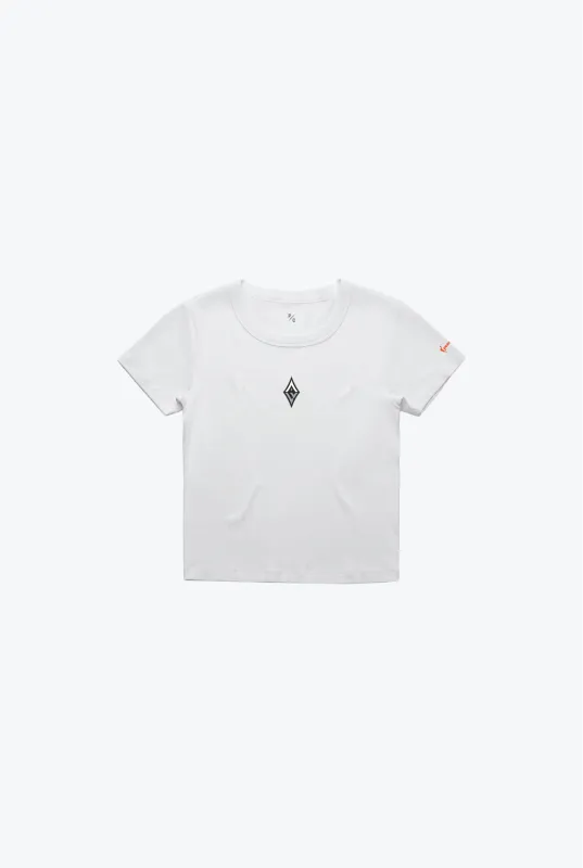 Las Vegas Aces Baby Tee - White sold by Peace-Collective