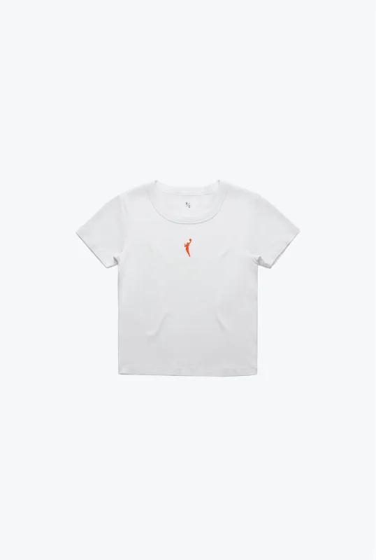 WNBA Logo Baby Tee - White sold by Peace-Collective