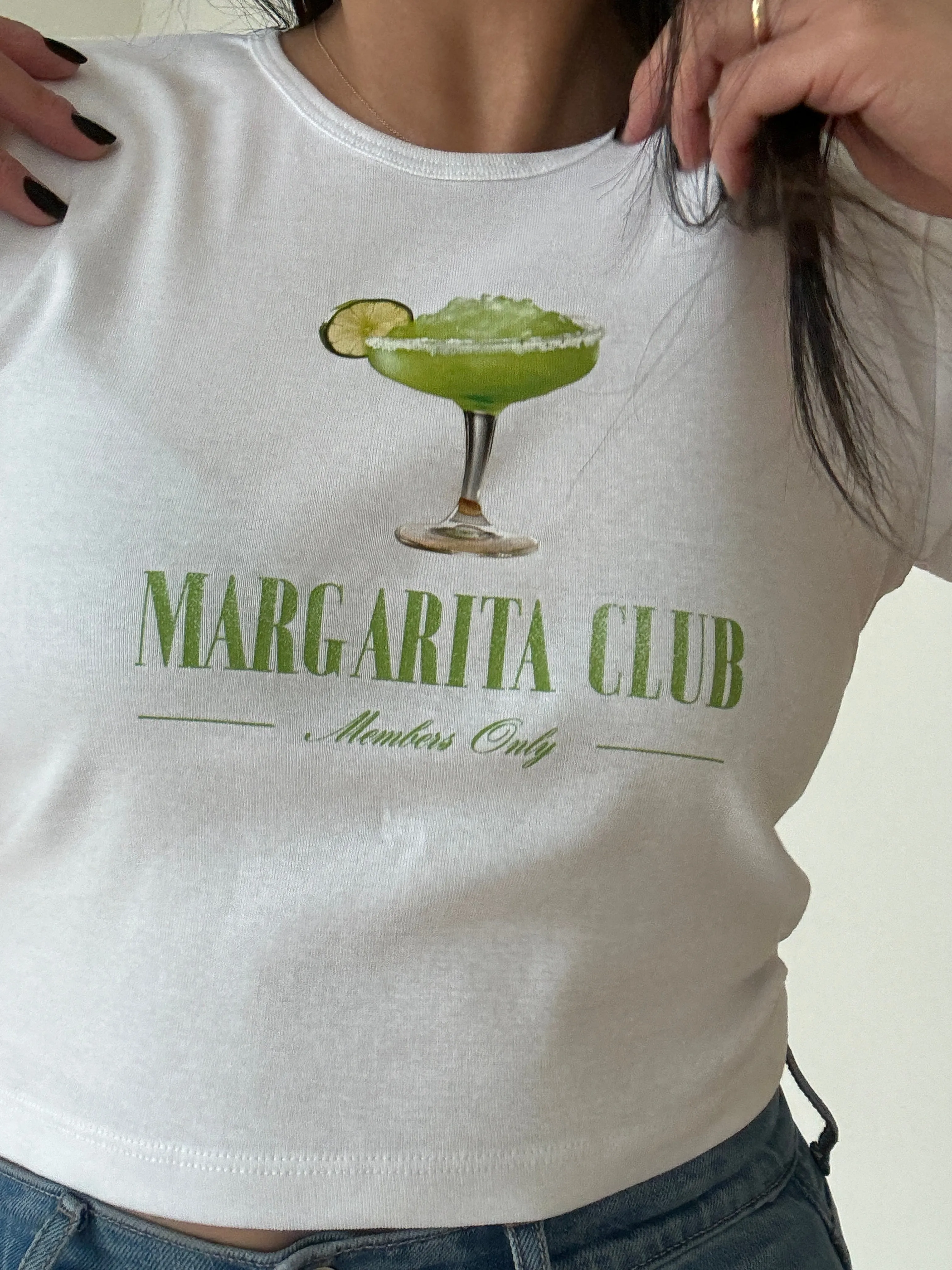 Margarita Club Baby Tee - White sold by Peace-Collective product image thumbnail 2