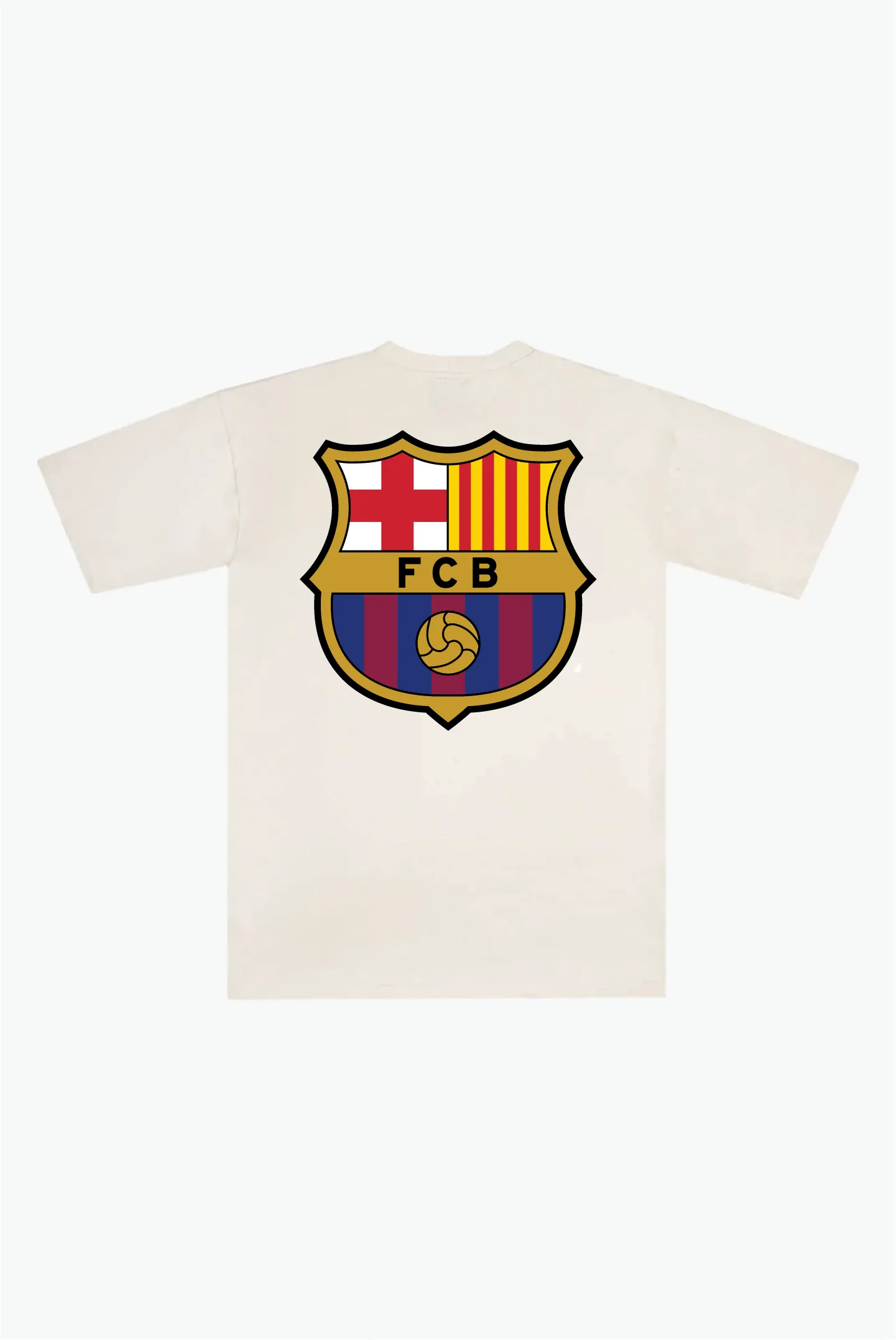 FC Barcelona Heavyweight T-Shirt - Ivory sold by Peace-Collective product image thumbnail 2