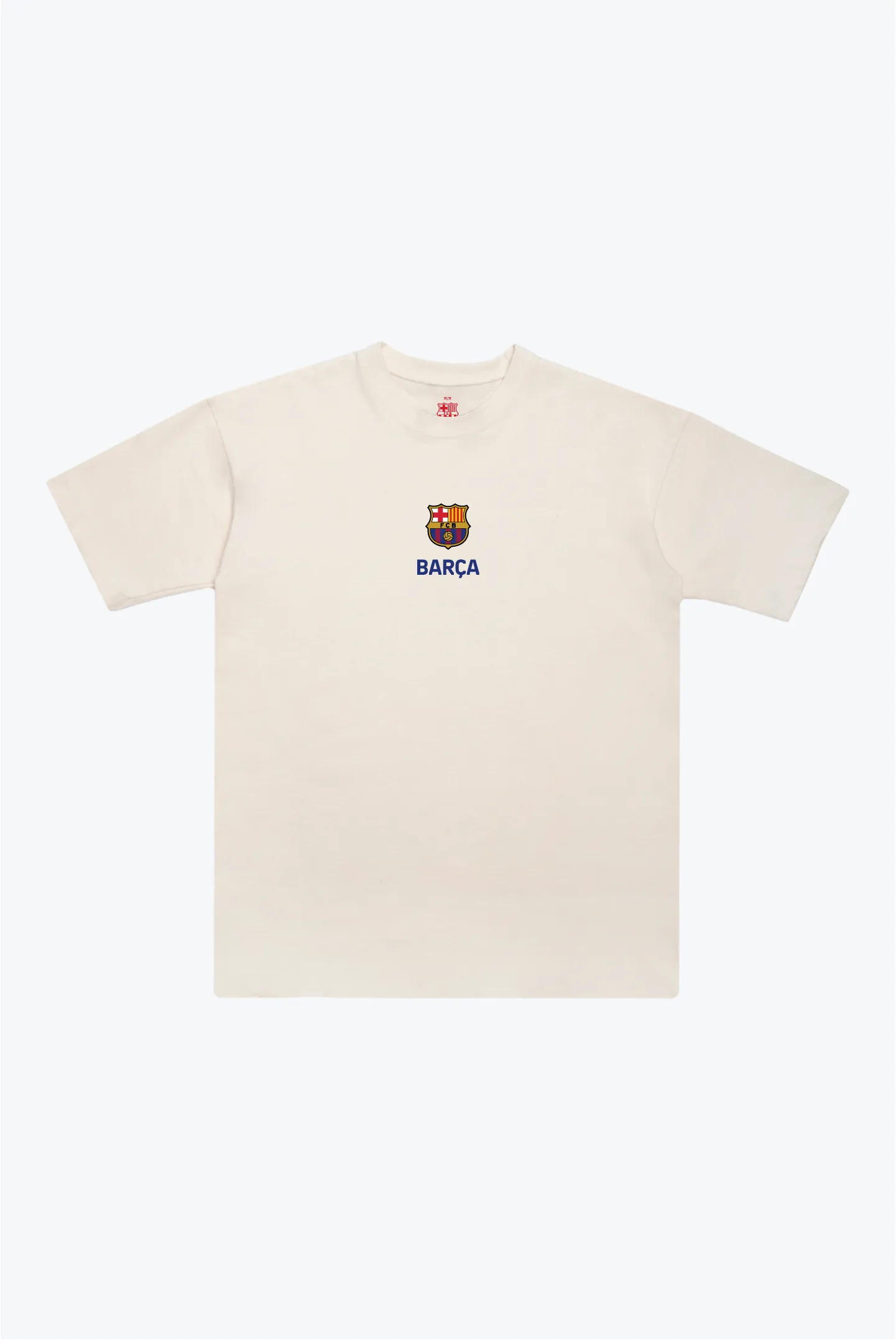 FC Barcelona Heavyweight T-Shirt - Ivory sold by Peace-Collective