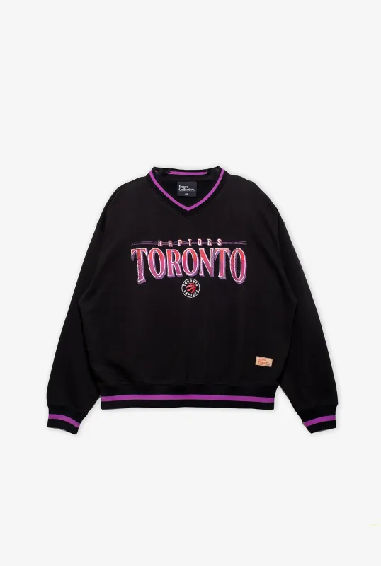 Toronto Raptors Ribbed Heavyweight Crewneck - Black sold by Peace-Collective