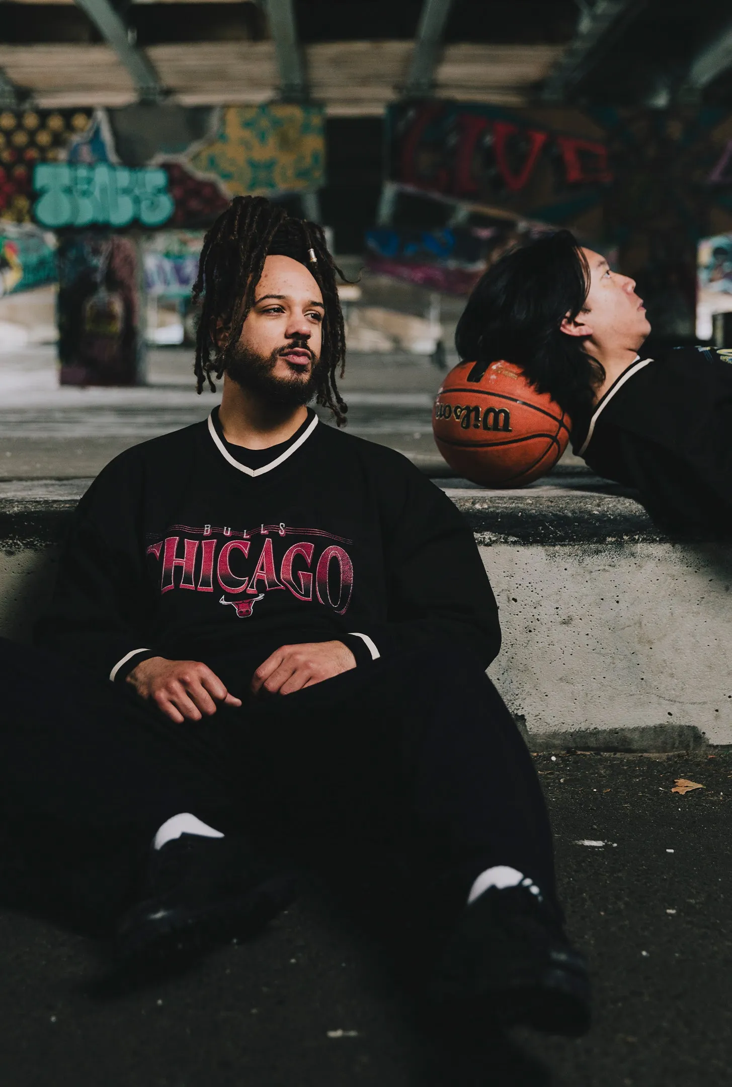 Chicago Bulls Ribbed Heavyweight Crewneck - Black sold by Peace-Collective product image thumbnail 4