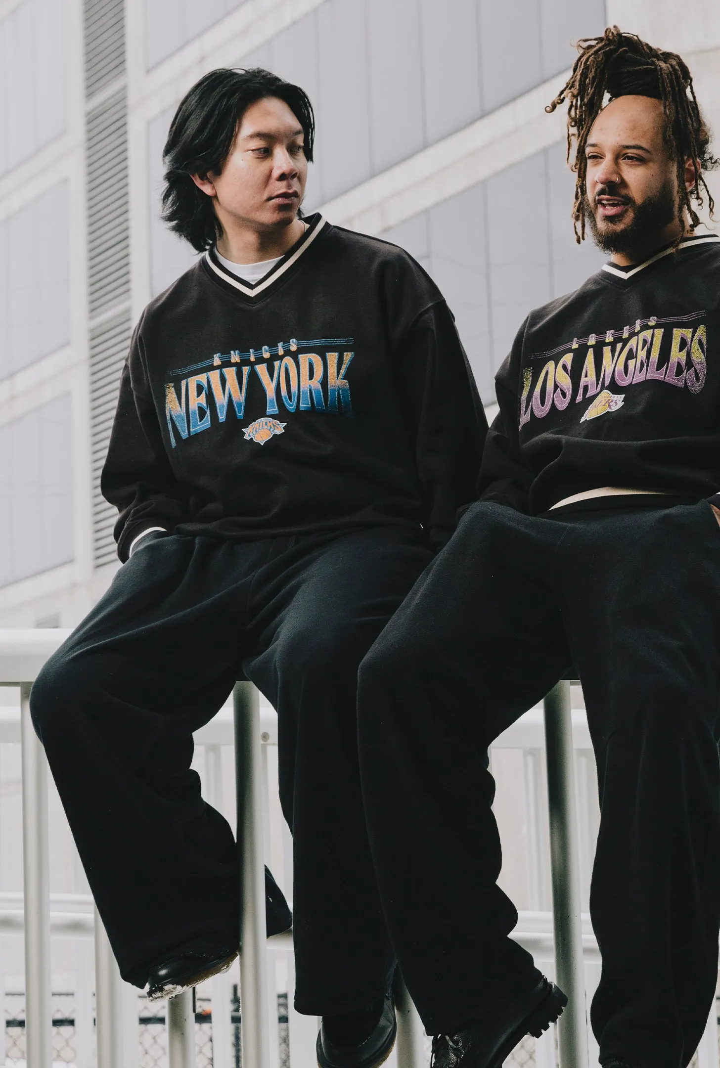New York Knicks Ribbed Heavyweight Crewneck - Black sold by Peace-Collective product image thumbnail 3