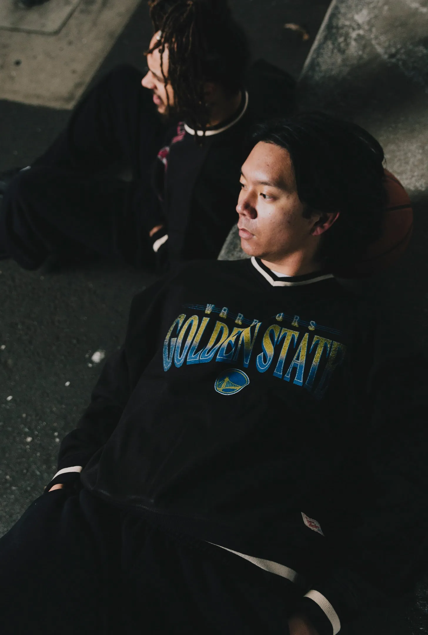 Golden State Warriors Ribbed Heavyweight Crewneck - Black sold by Peace-Collective product image thumbnail 4