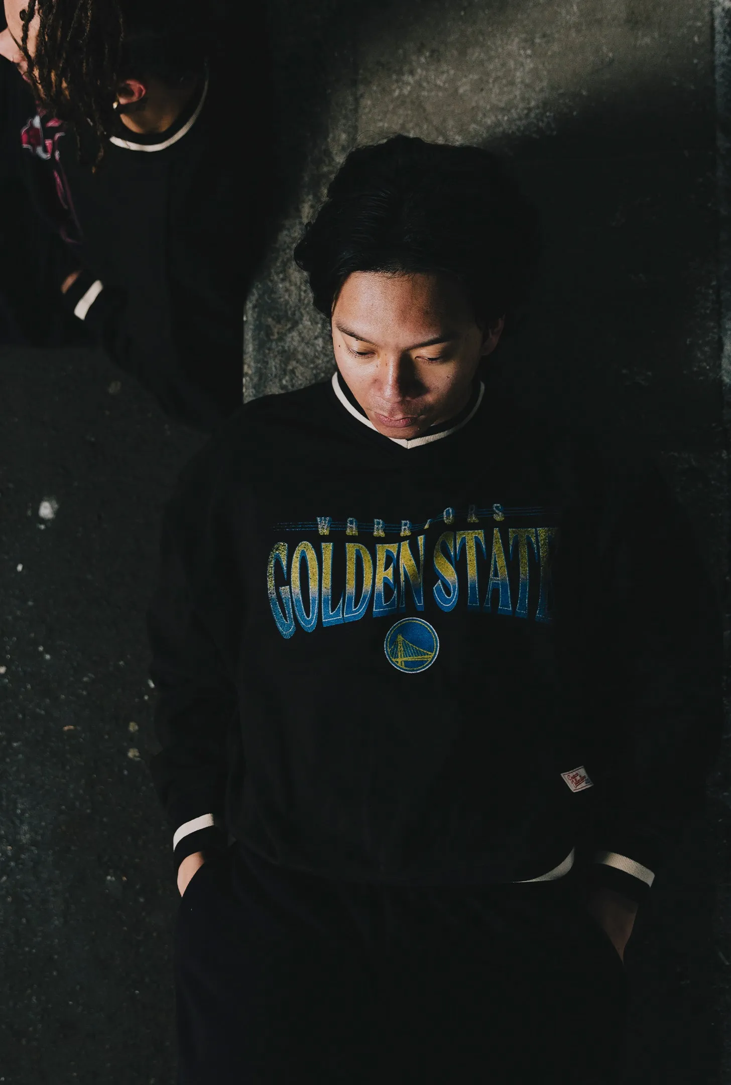 Golden State Warriors Ribbed Heavyweight Crewneck - Black sold by Peace-Collective product image thumbnail 3