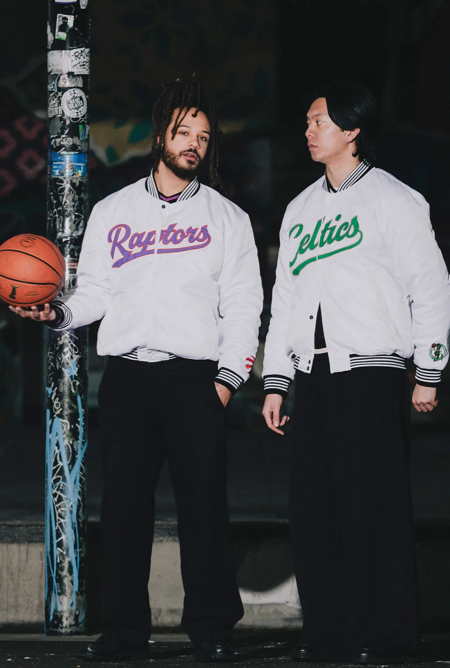 Boston Celtics Nylon Varsity Jacket - White sold by Peace-Collective product image thumbnail 4
