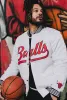 Chicago Bulls Nylon Varsity Jacket - White sold by Peace-Collective