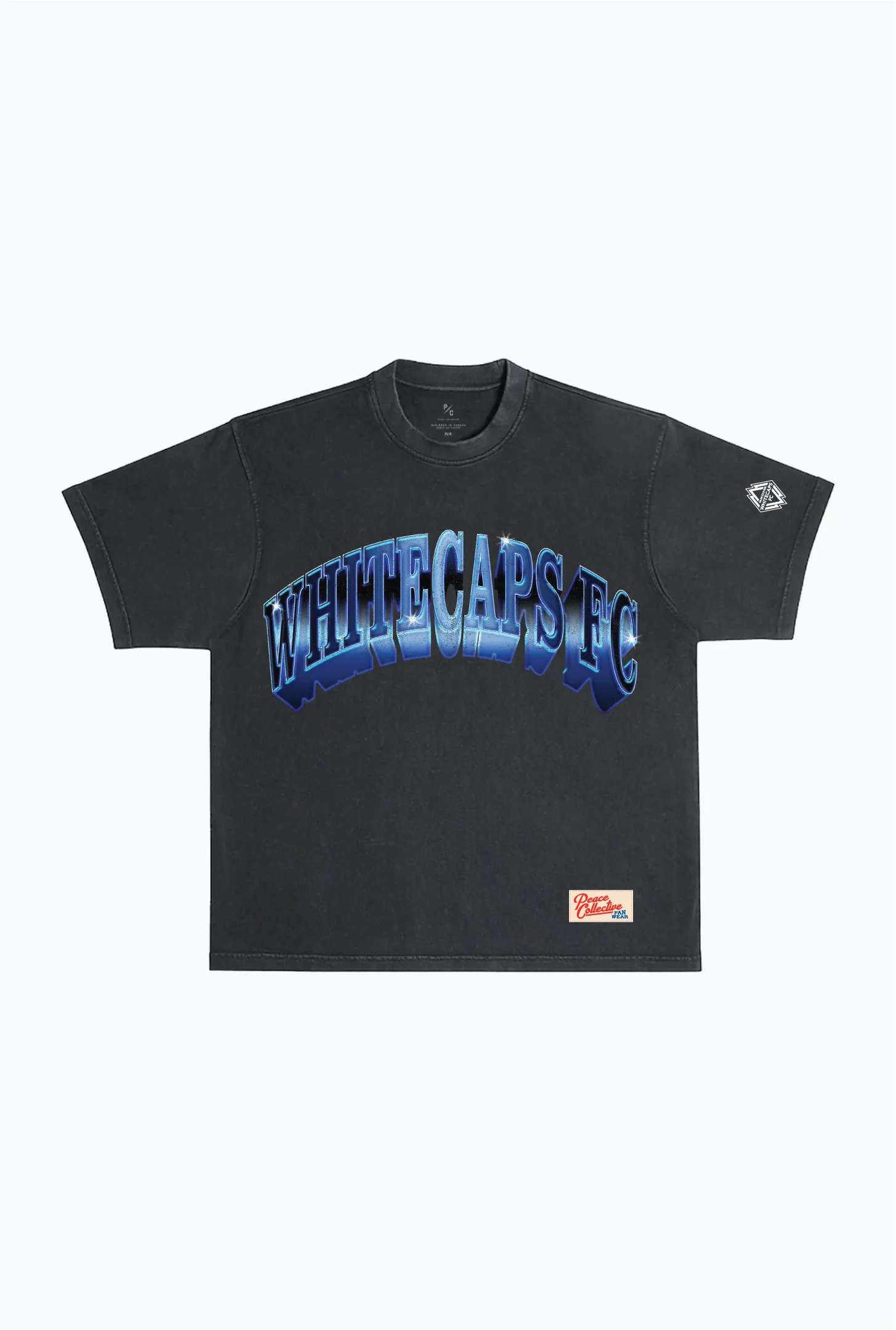 Vancouver Whitecaps FC Graffiti Heavyweight Garment Dyed T-Shirt - Black sold by Peace-Collective