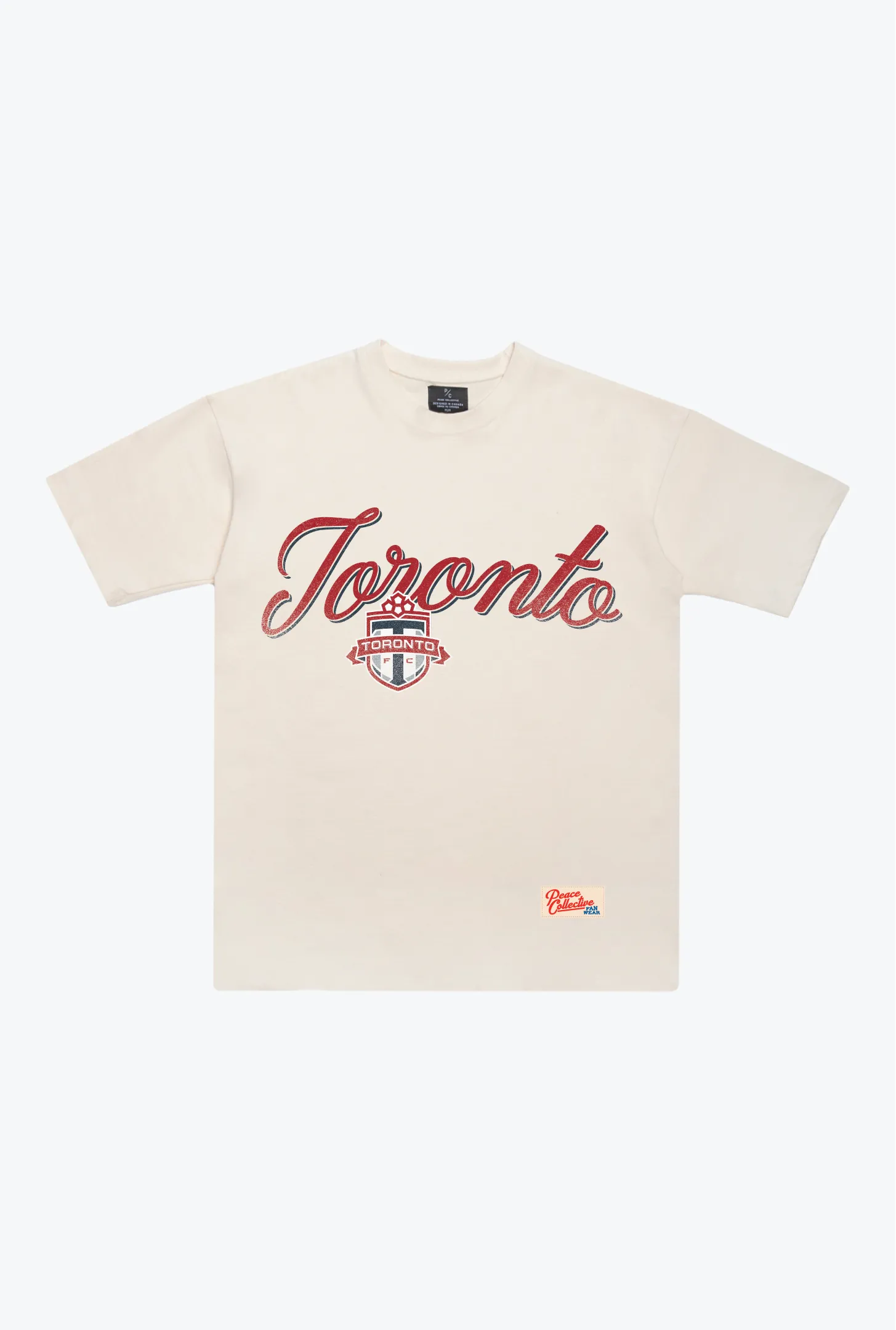 Toronto FC Script Heavyweight T-Shirt - Ivory sold by Peace-Collective