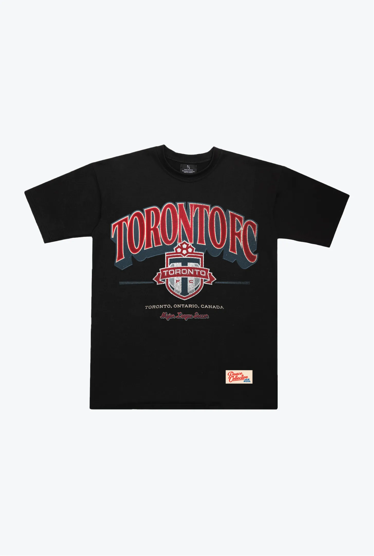 Toronto FC Staple Heavyweight T-Shirt - Black sold by Peace-Collective