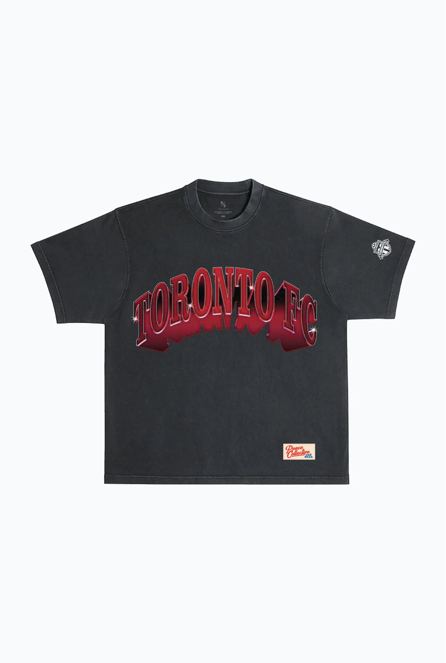 Toronto FC Graffiti Heavyweight Garment Dyed T-Shirt - Black sold by Peace-Collective
