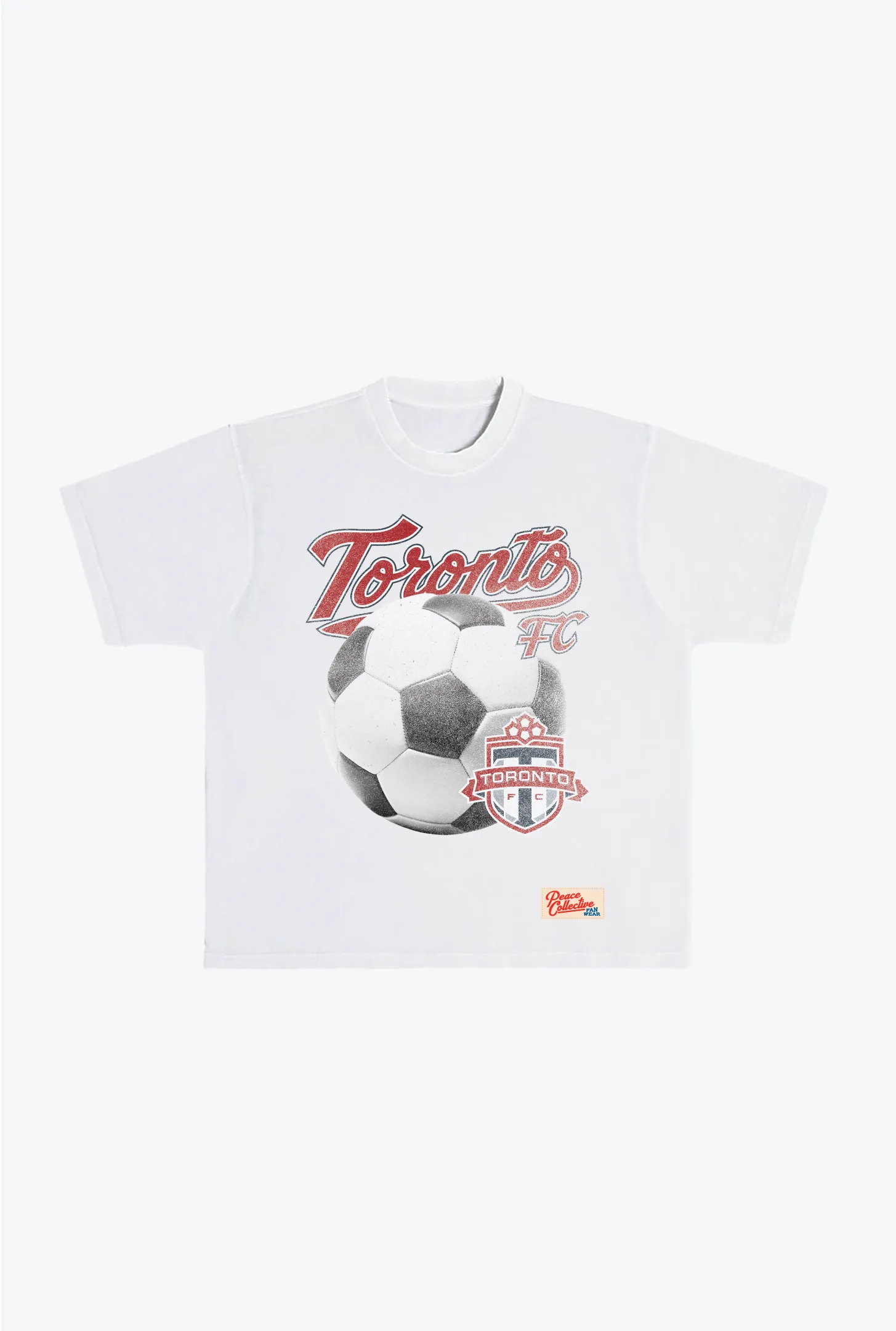 Toronto FC Game Ball Heavyweight T-Shirt - White sold by Peace-Collective