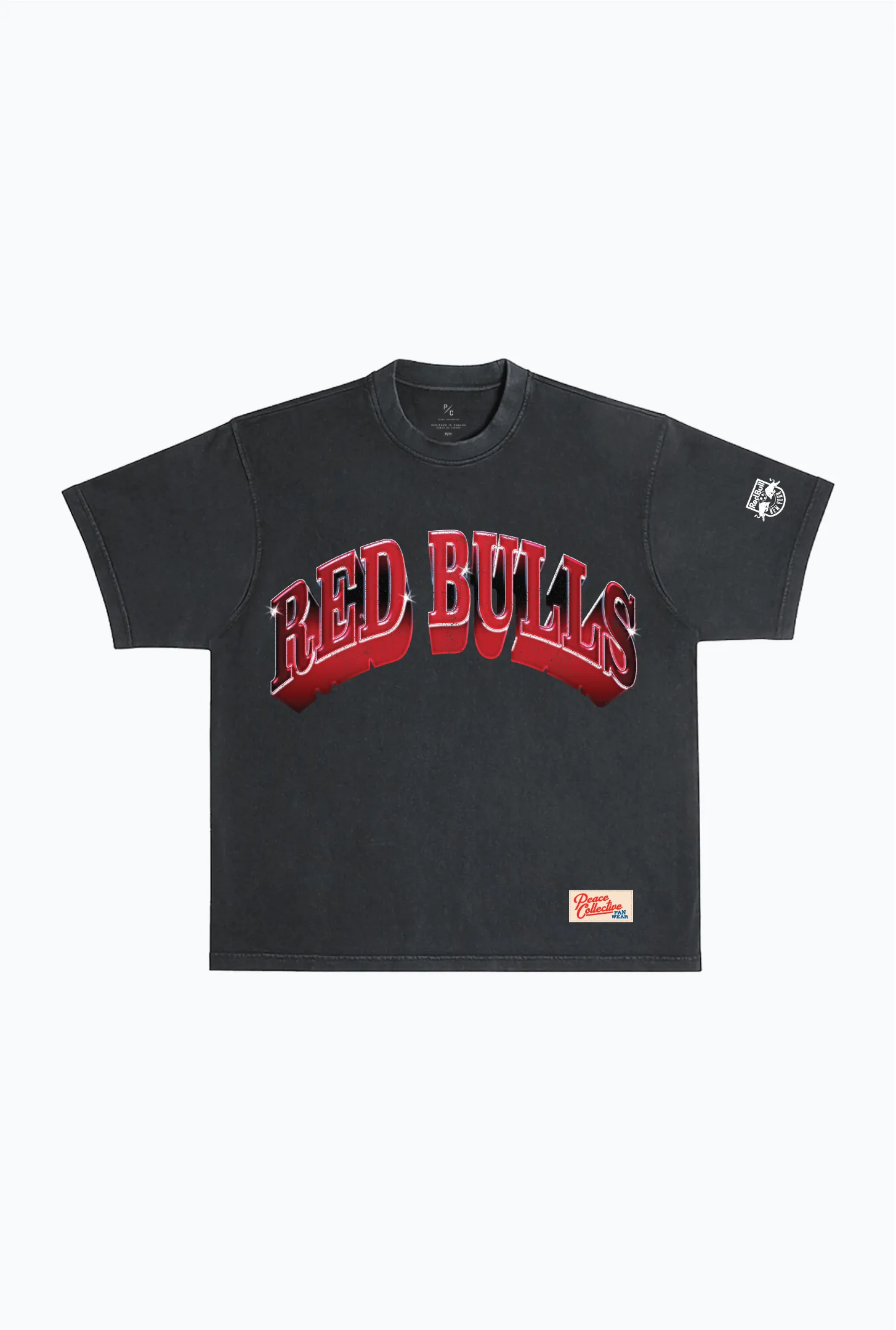 New York Red Bulls Graffiti Heavyweight Garment Dyed T-Shirt - Black sold by Peace-Collective