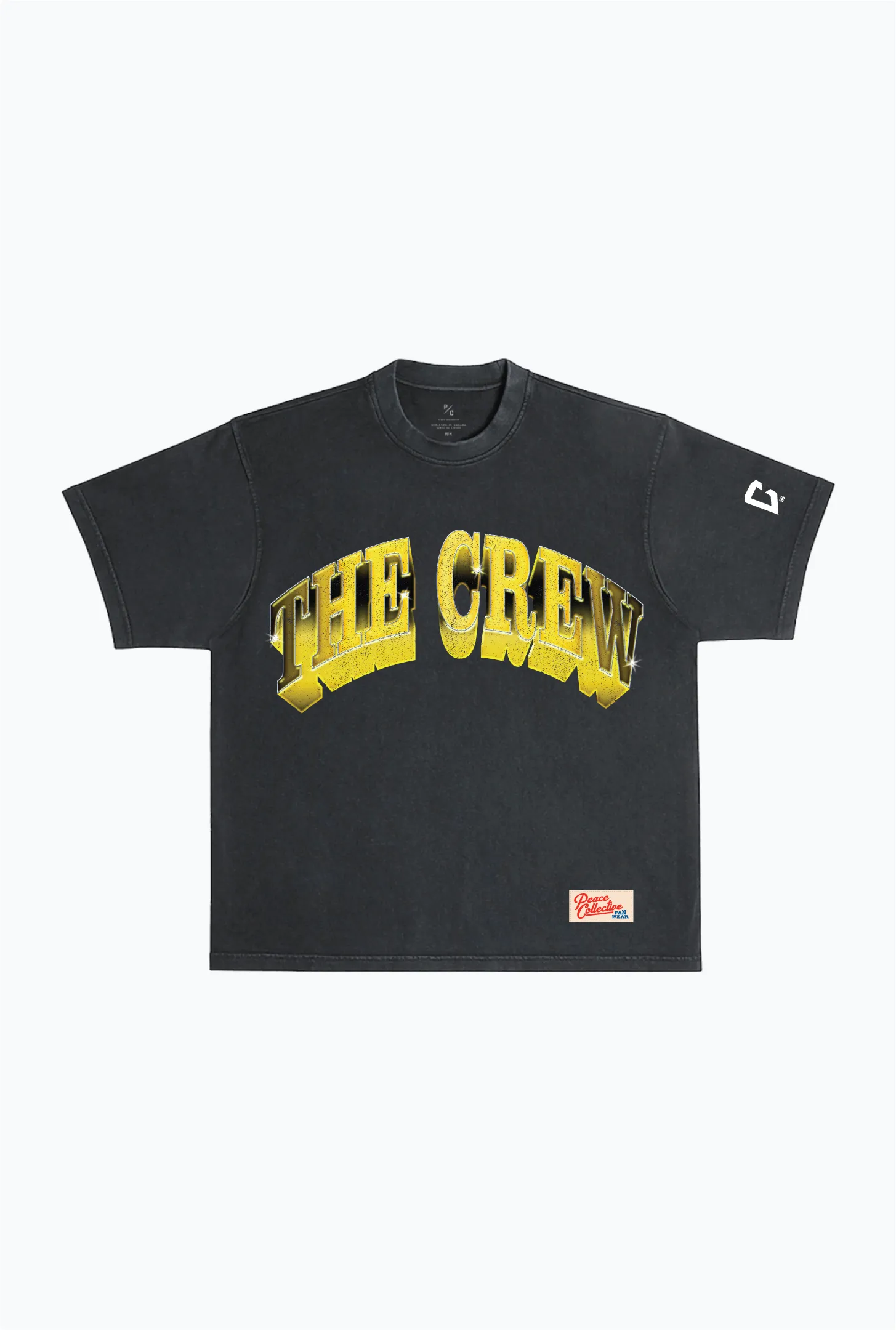 Columbus Crew Graffiti Heavyweight Garment Dyed T-Shirt - Black sold by Peace-Collective