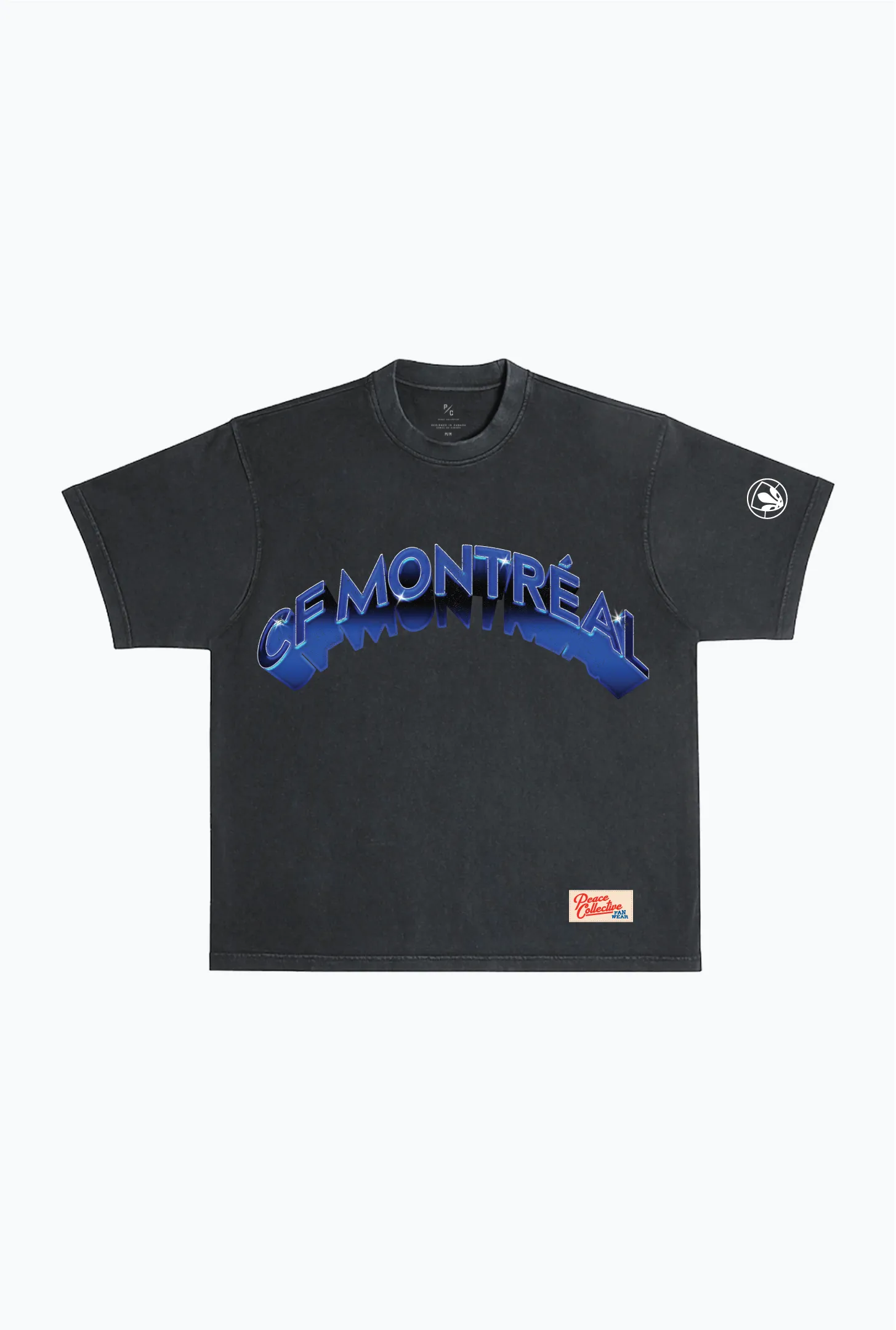 CF Montreal Graffiti Heavyweight Garment Dyed T-Shirt - Black sold by Peace-Collective