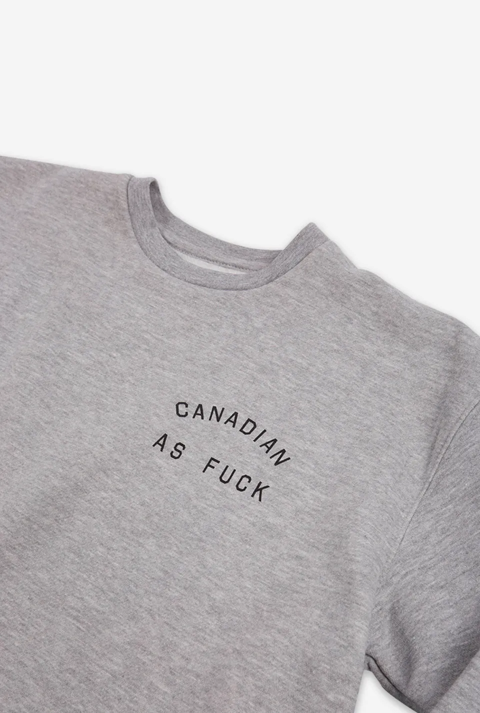 Canadian as Fuck Crewneck - Grey sold by Peace-Collective product image thumbnail 2