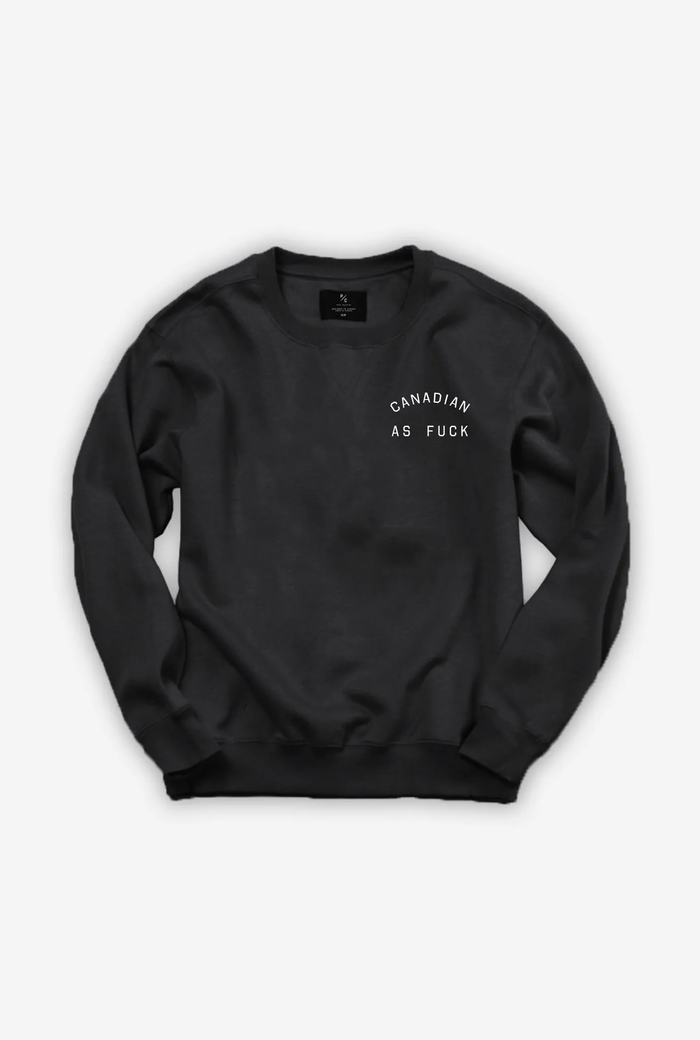 Canadian as Fuck Crewneck - Black sold by Peace-Collective