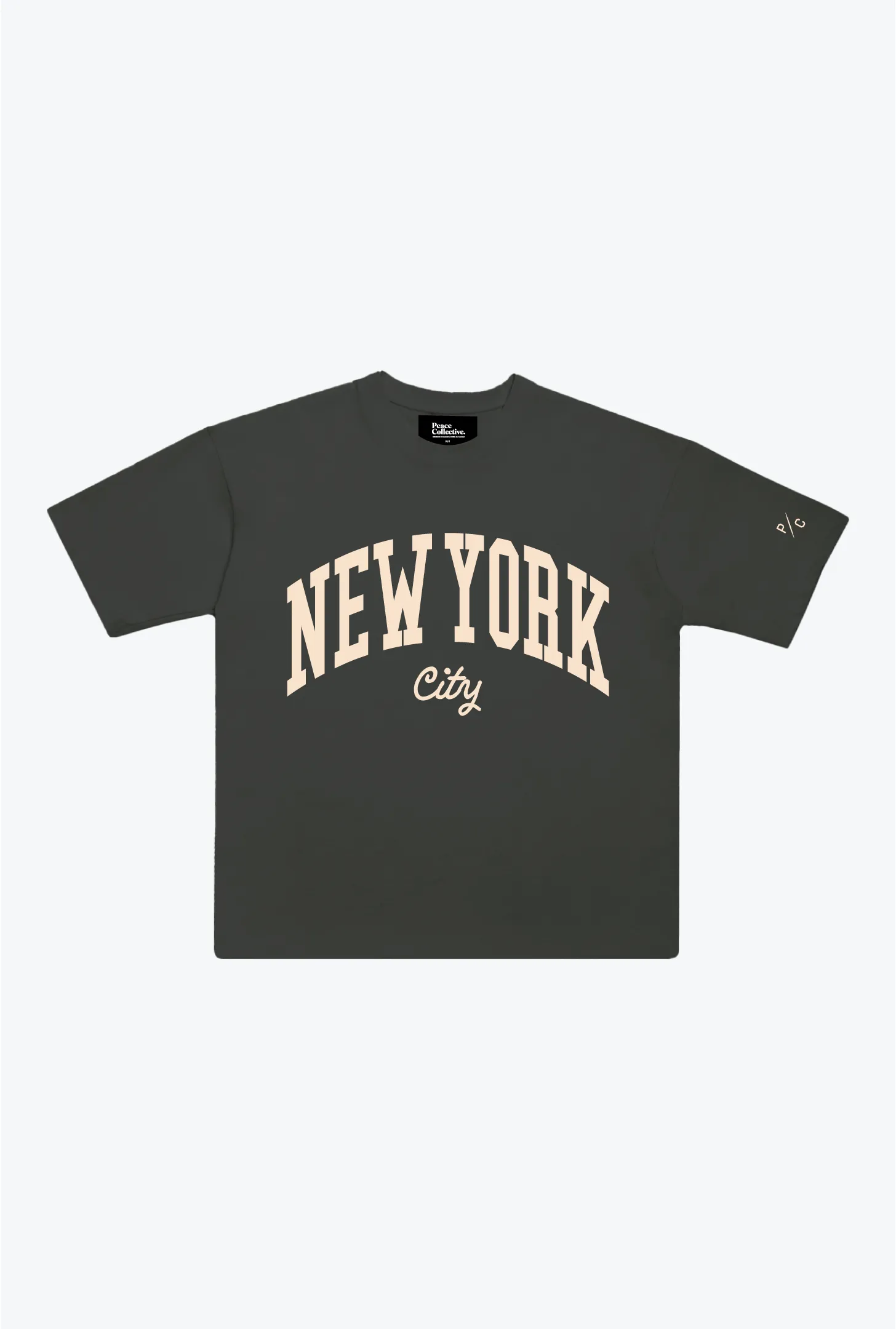 New York City Tourist Heavyweight Garment Dyed T-Shirt - Black sold by Peace-Collective
