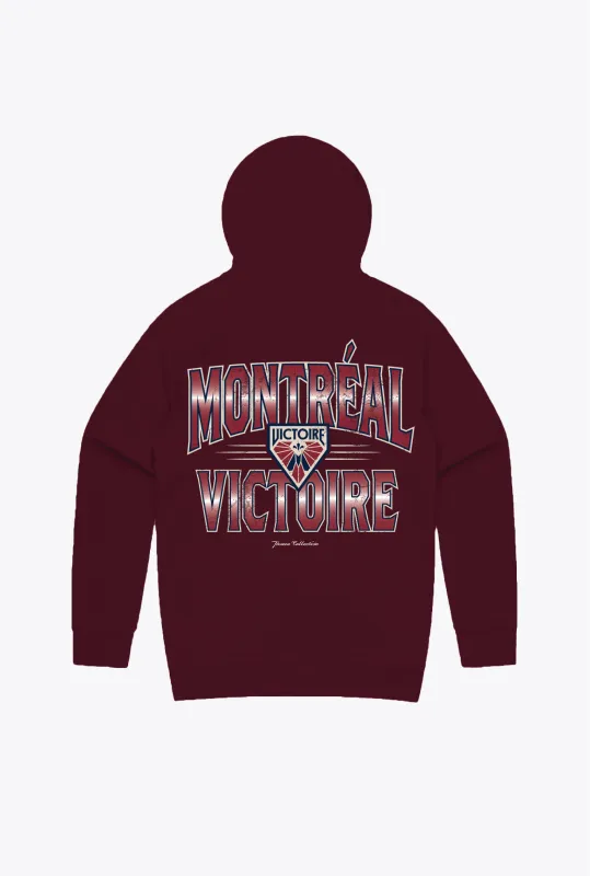Montréal Victoire Hoodie - Maroon sold by Peace-Collective