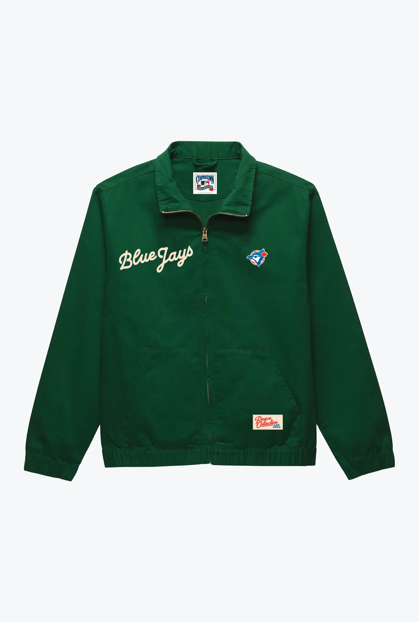 Toronto Blue Jays '92/'93 Champions Work Jacket - Green sold by Peace-Collective