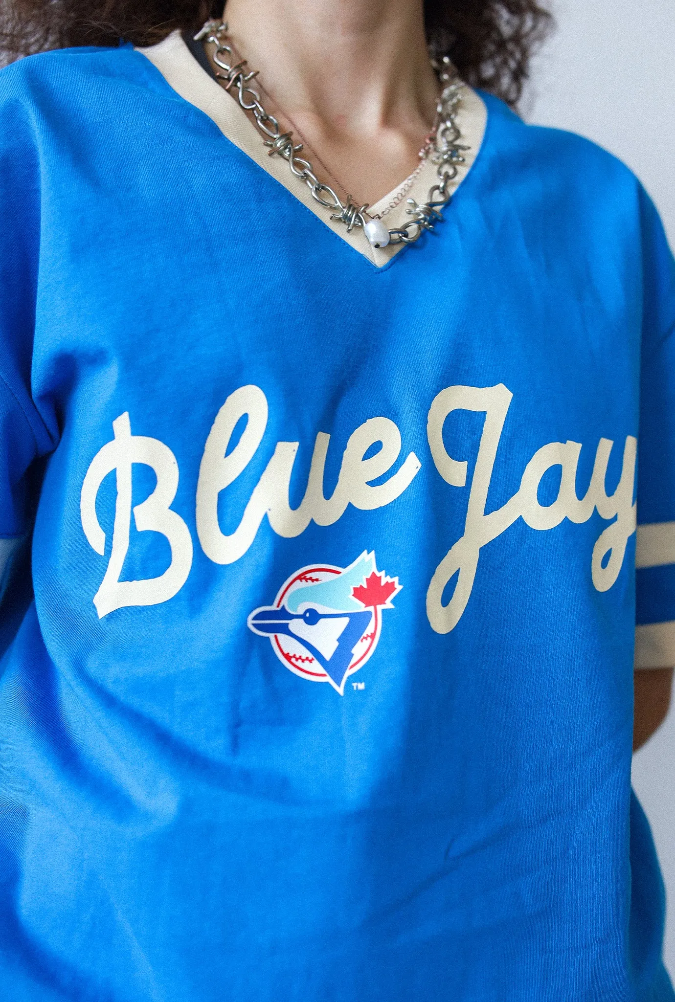 Toronto Blue Jays Varsity V-Neck Tee - Royal sold by Peace-Collective product image thumbnail 3