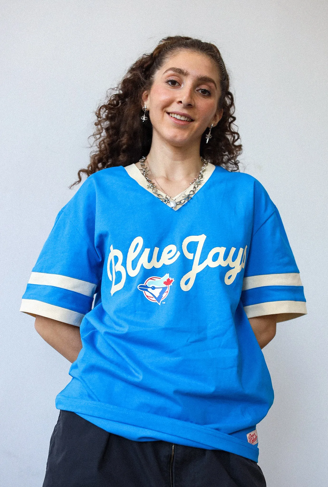 Toronto Blue Jays Varsity V-Neck Tee - Royal sold by Peace-Collective product image thumbnail 2
