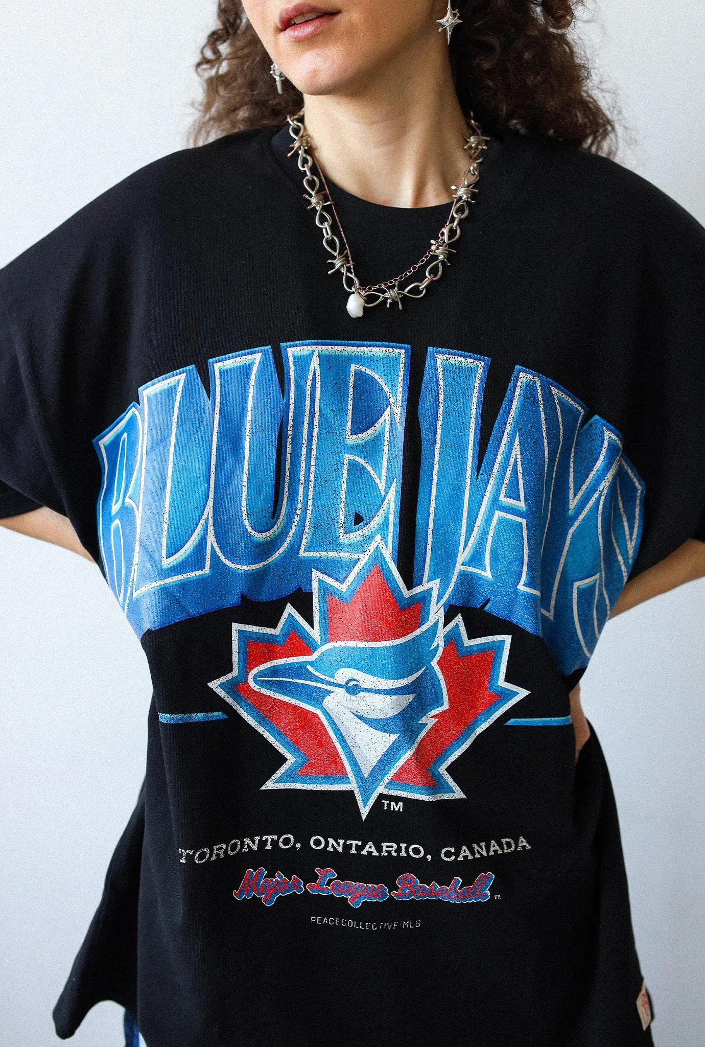Toronto Blue Jays Cooperstown Heavyweight T-Shirt - Black sold by Peace-Collective product image thumbnail 3
