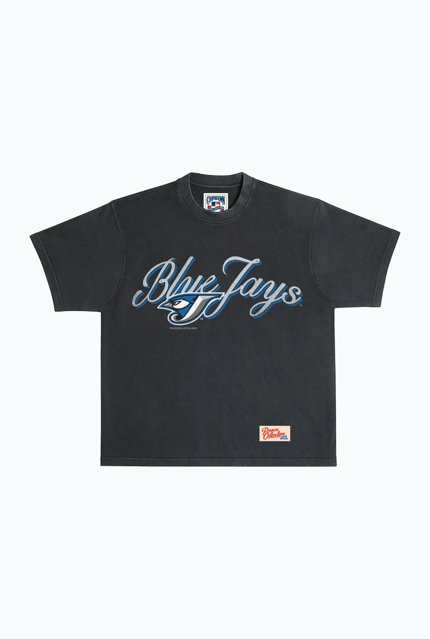 Toronto Blue Jays 2004 Heavyweight Garment Dyed T-Shirt - Black sold by Peace-Collective